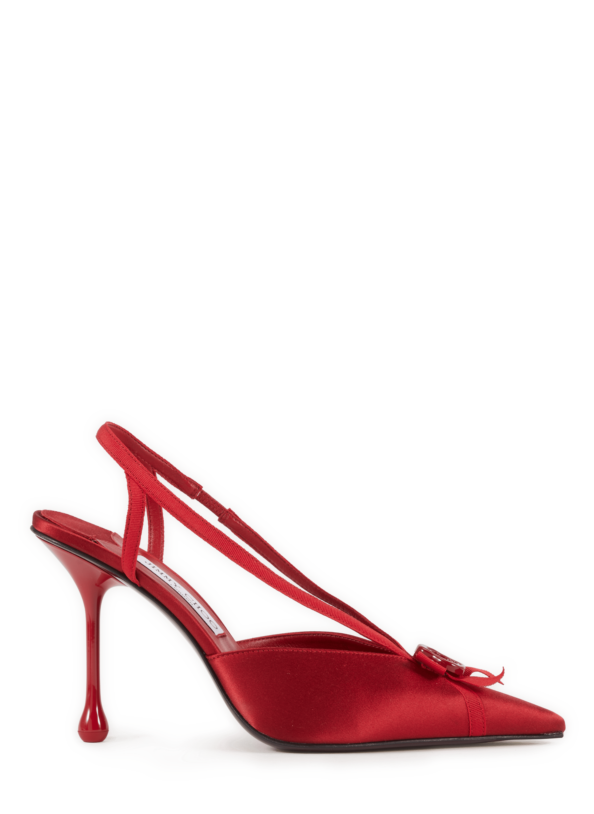 Sling-back Faya 95 dettaglio fiocco JIMMY CHOO Rosso
