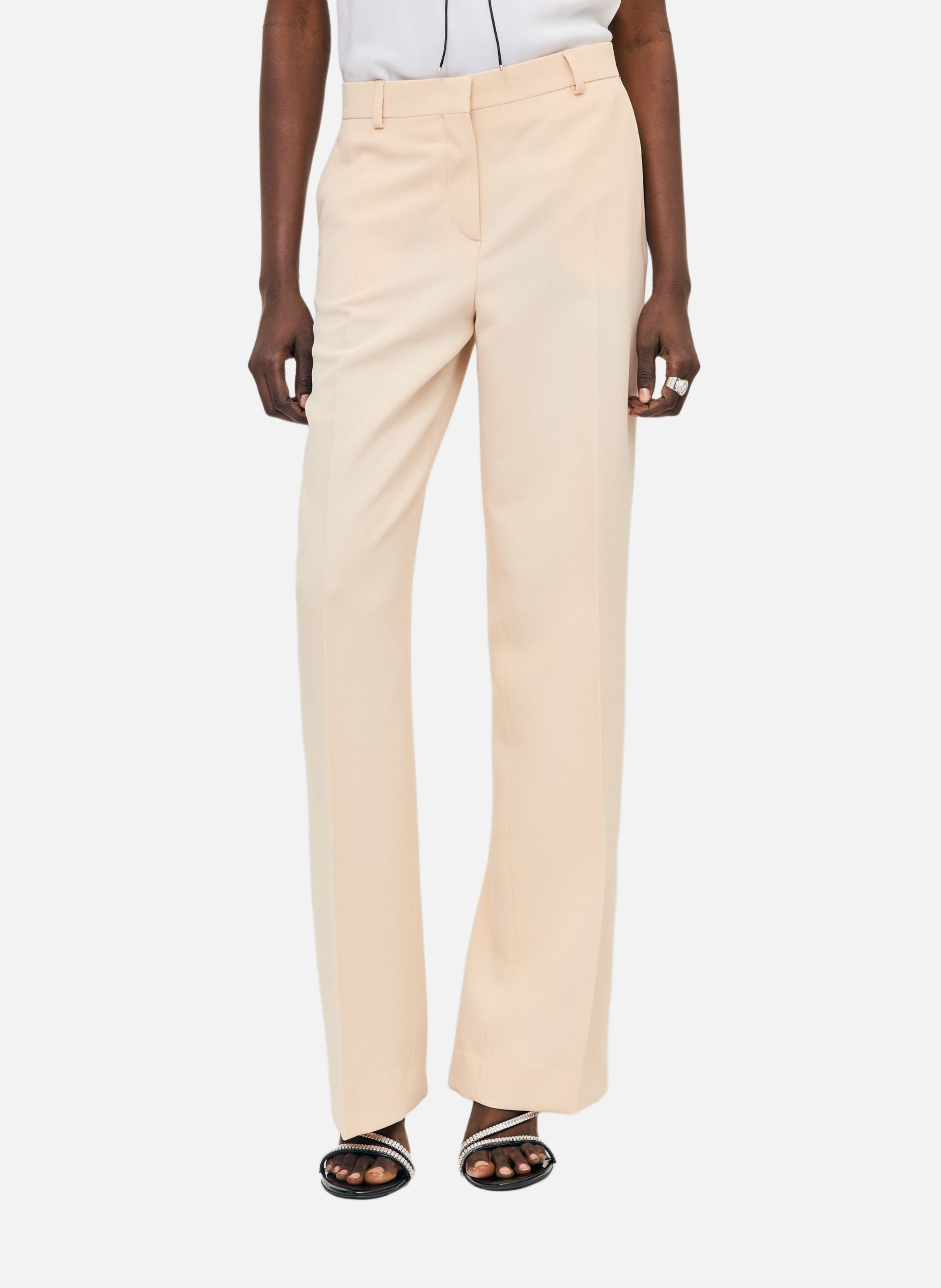 Pantalon de tailleur droit THE KOOPLES Orange