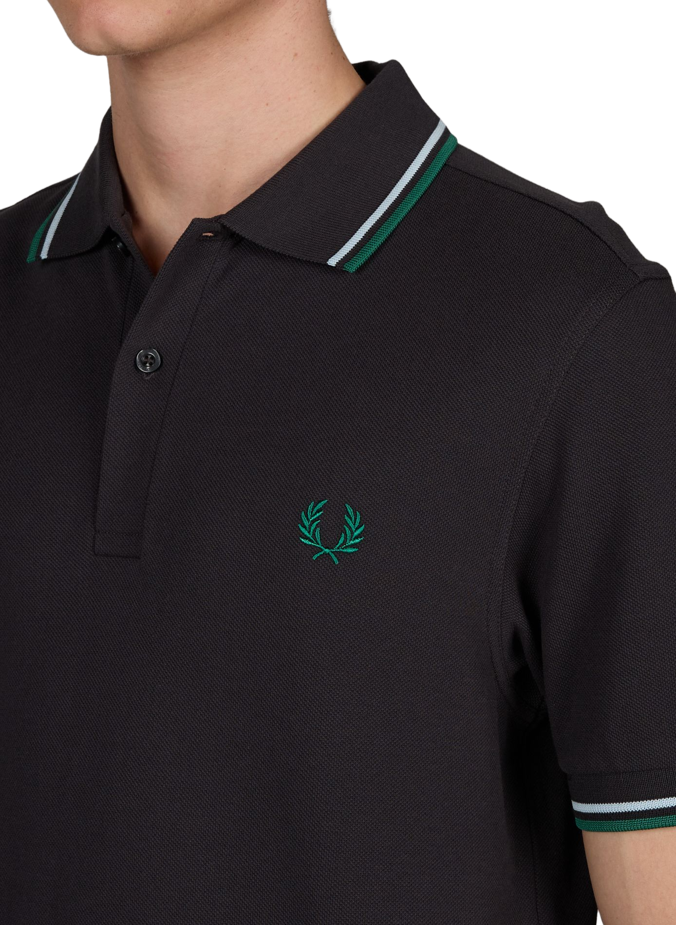 Cotton pique polo shirt FRED PERRY Grey