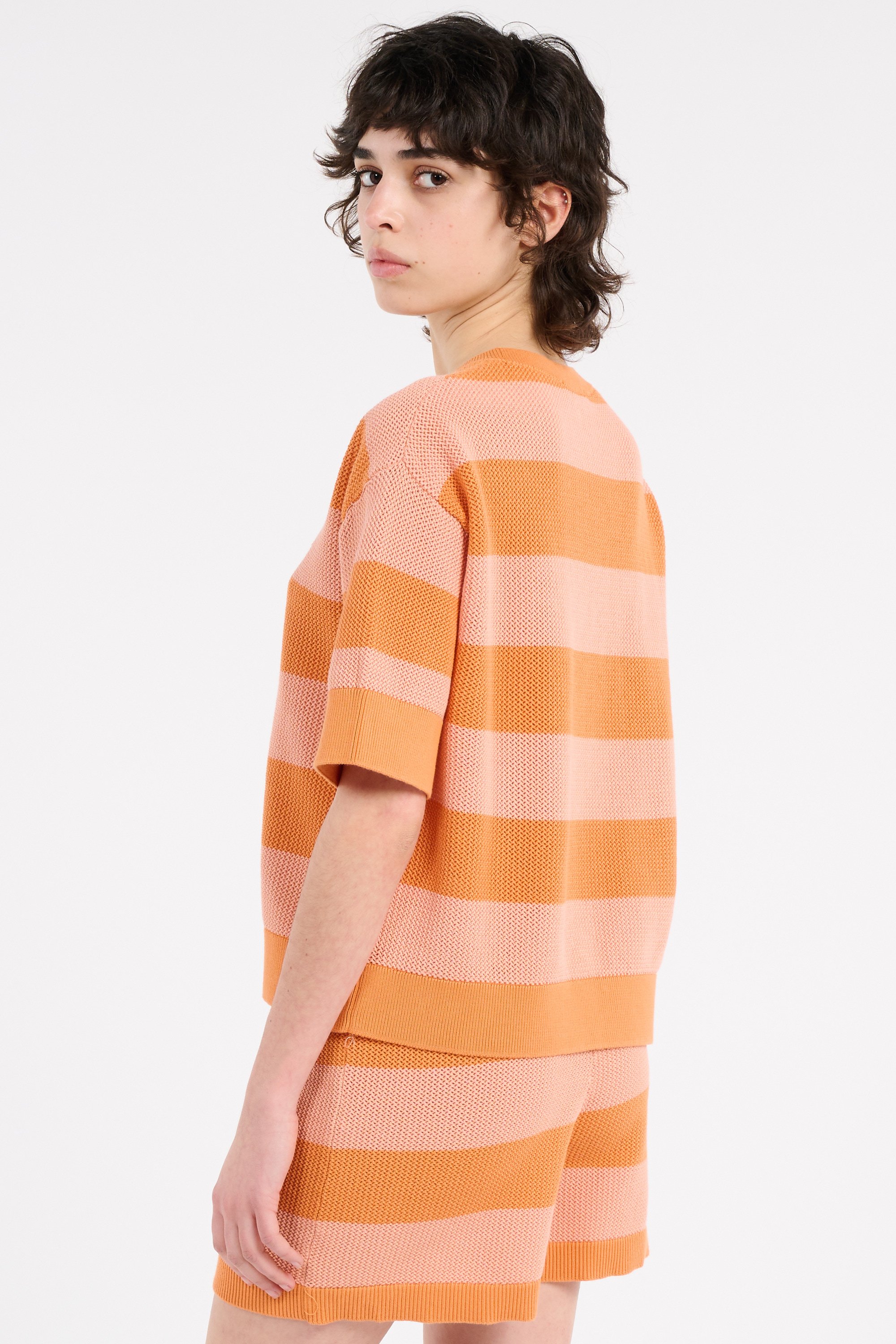 T-shirt tricot LACOSTE Orange
