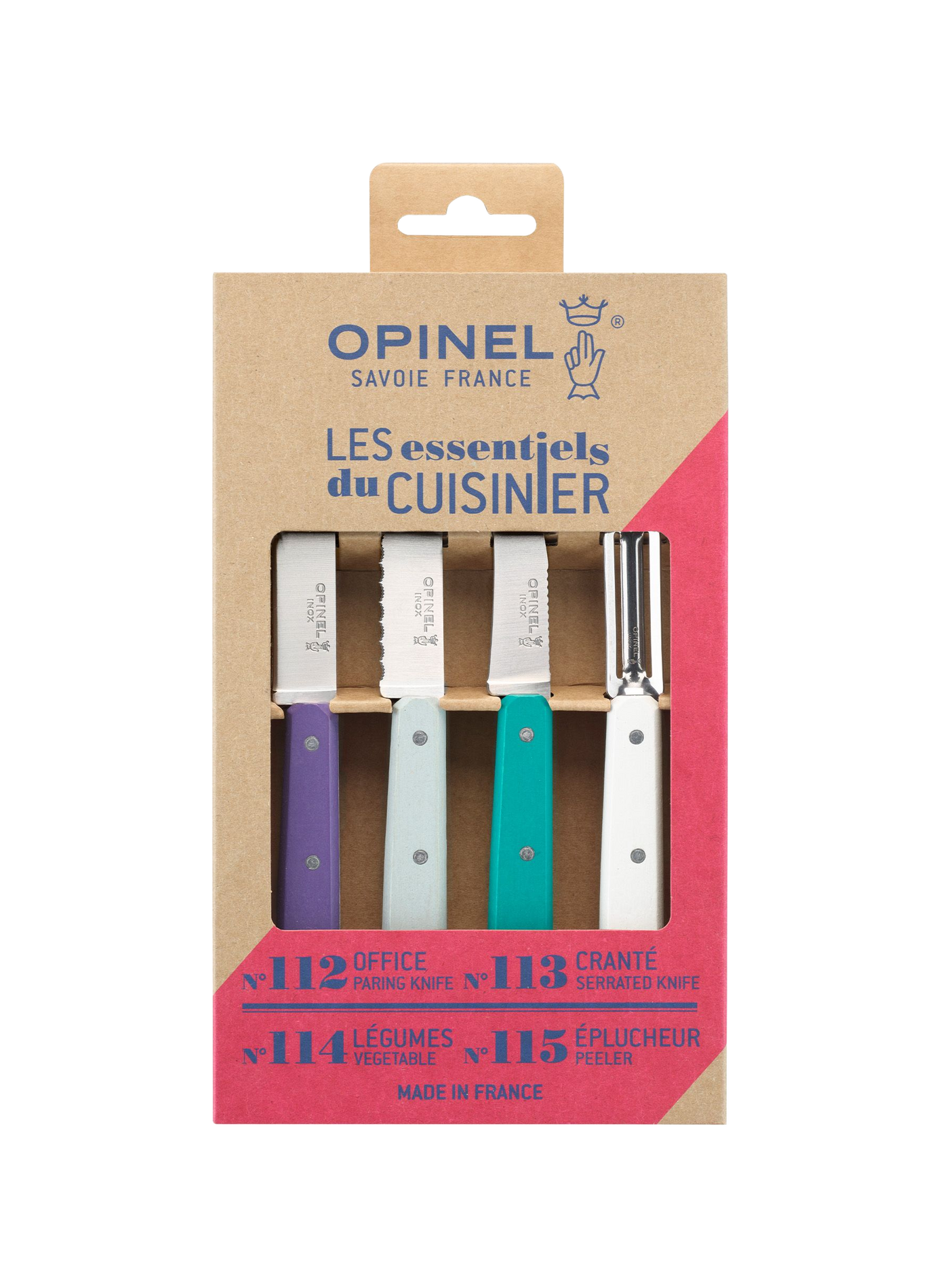 Set de 4 cuchillos Los Esenciales OPINEL Multicolor