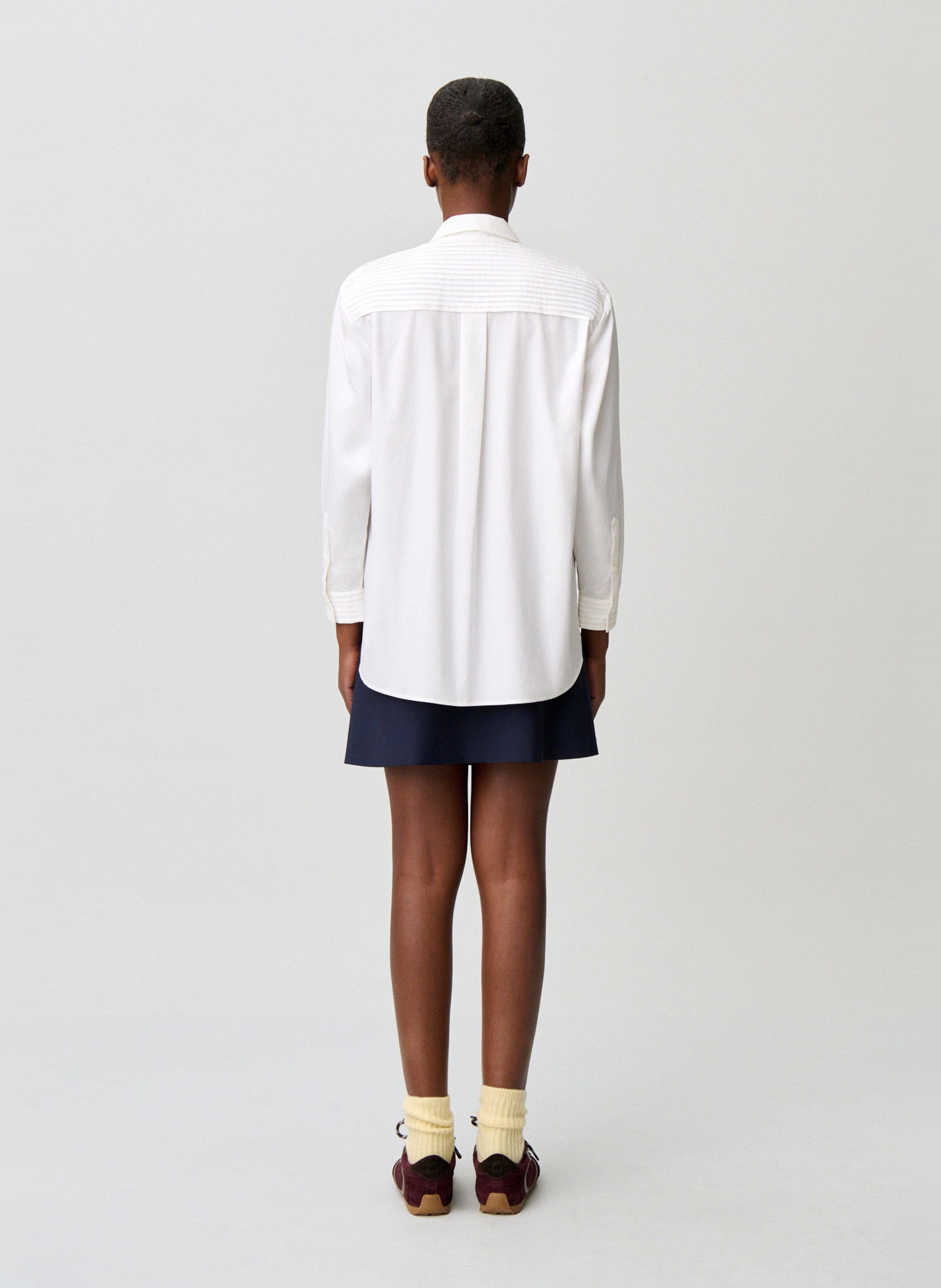 Chemise ample plissée unie | Beige CLAUDIE PIERLOT Femme