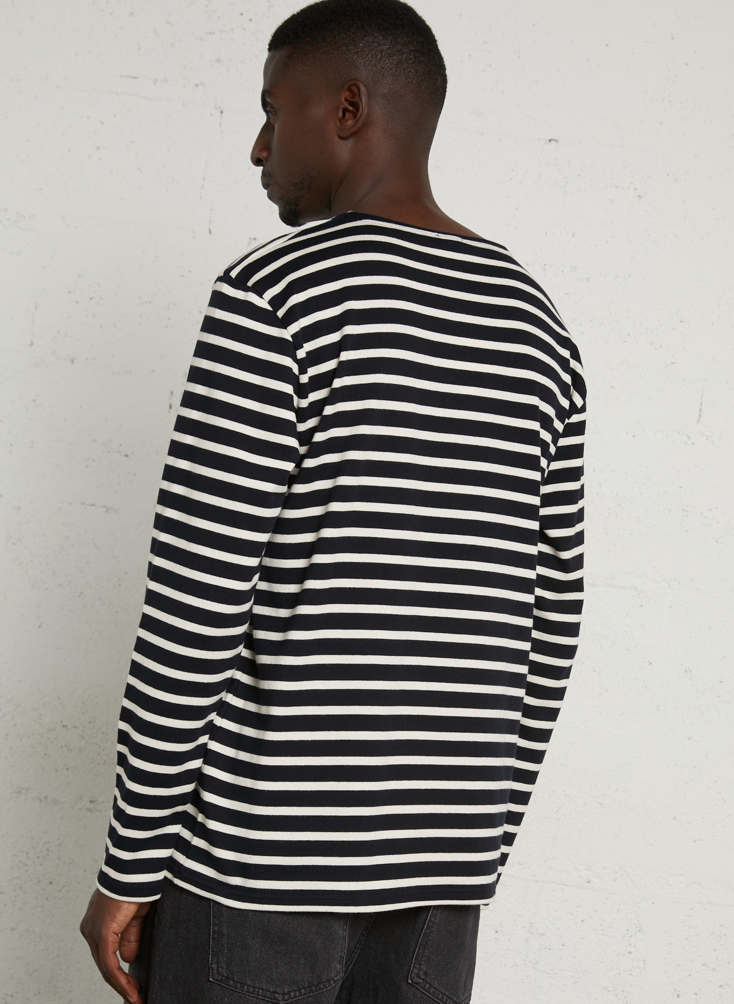 Tee-shirt droit marinière en coton heritage ARMOR-LUX Bleu