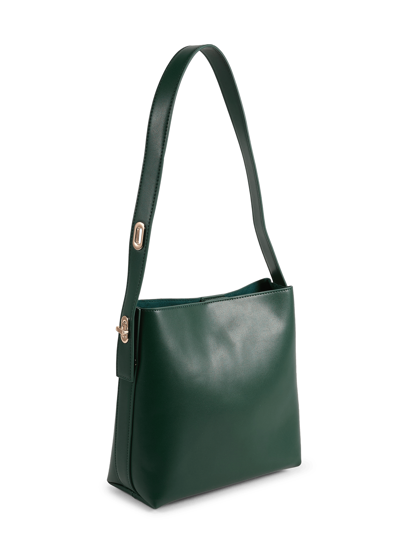 Solid color bucket bag with adjustable handle AU PRINTEMPS PARIS Green