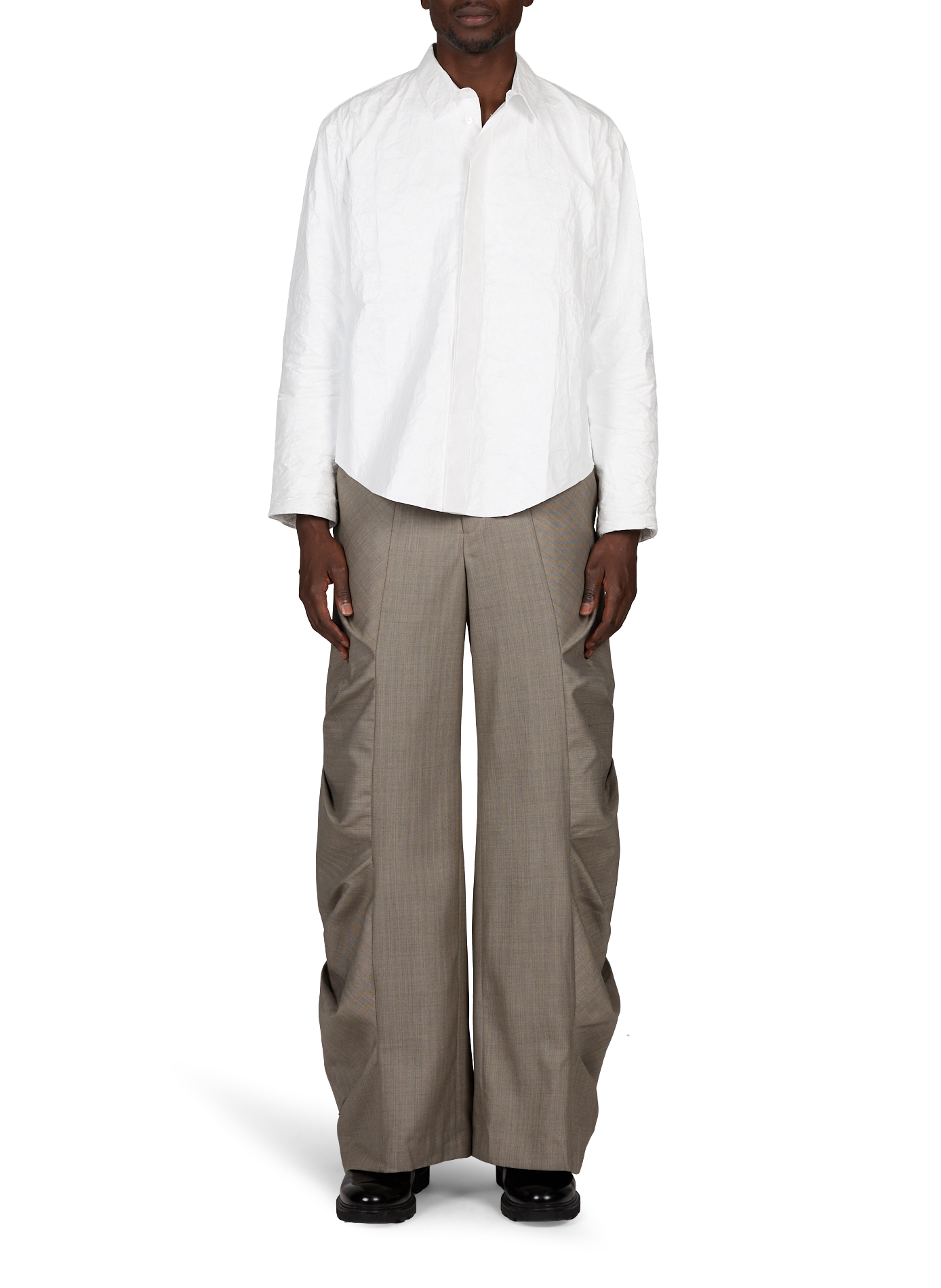 Shirt in textured technical fabric ALAINPAUL White