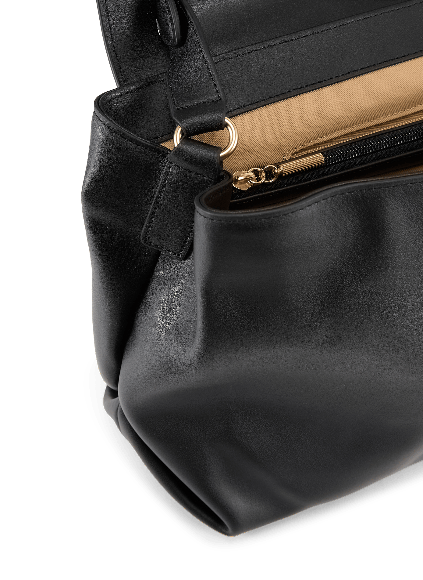 Leather shoulder bag NAT & NIN Black
