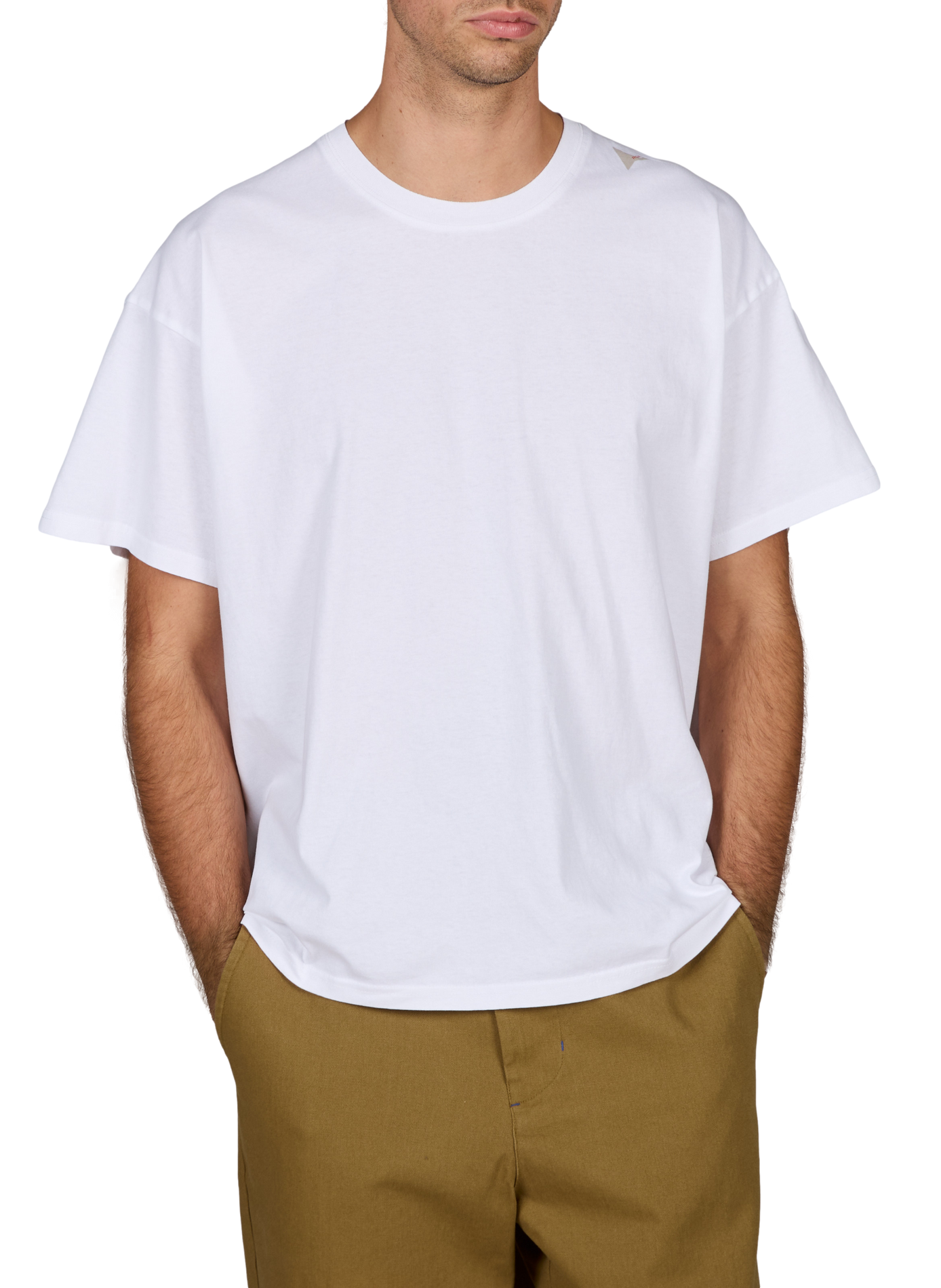 Tee-shirt droit en coton ROA Blanc