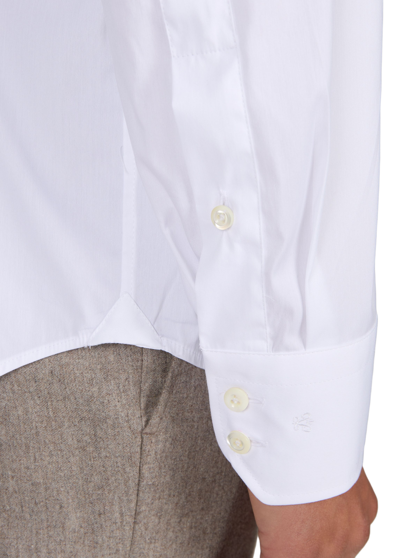Chemise col classique en coton mélangé VAN LAACK Blanc