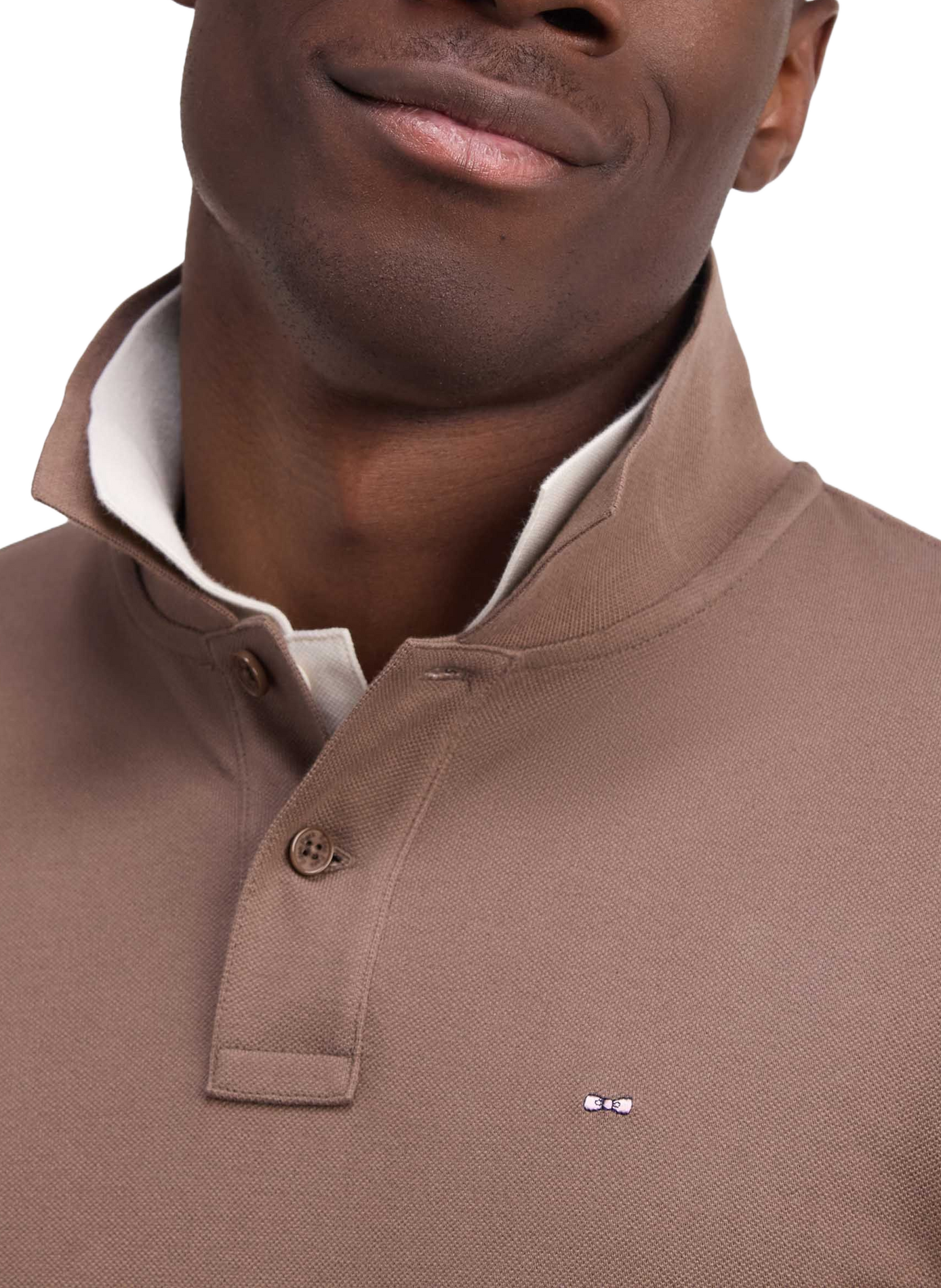 Polo slim en coton EDEN PARK Brown