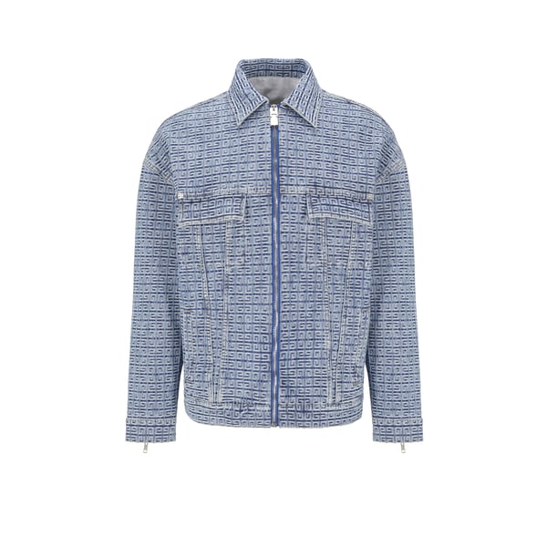 Veste zippée à logo en coton