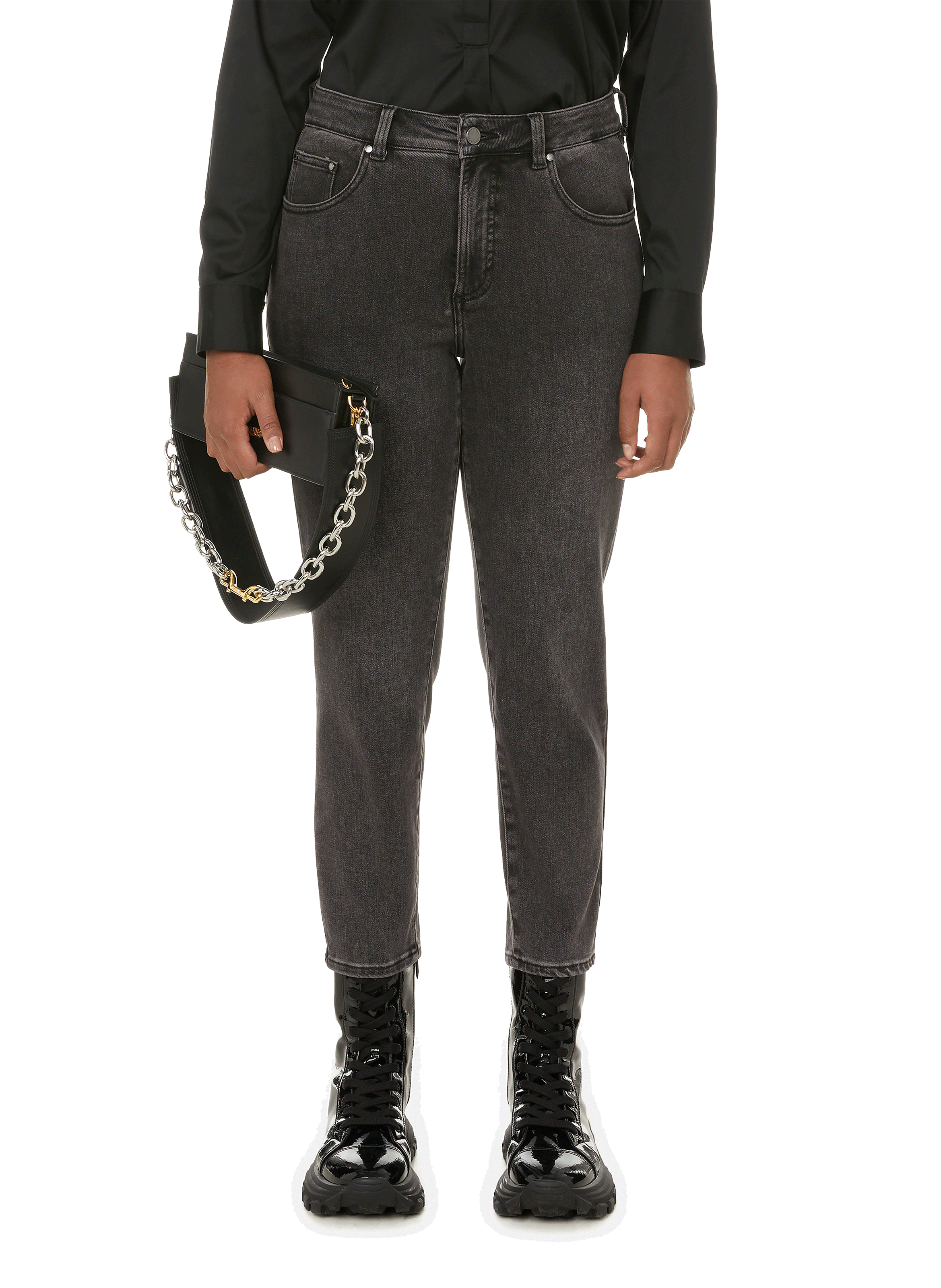 UNIVERSAL STANDARD Joni faded black skinny jeans Black