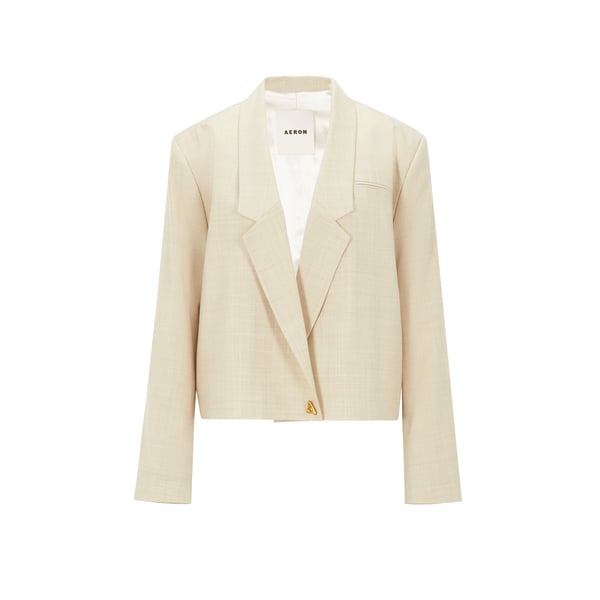 Blazer court oversize Encino en laine