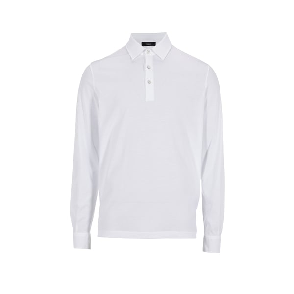 Polo manches longues en coton