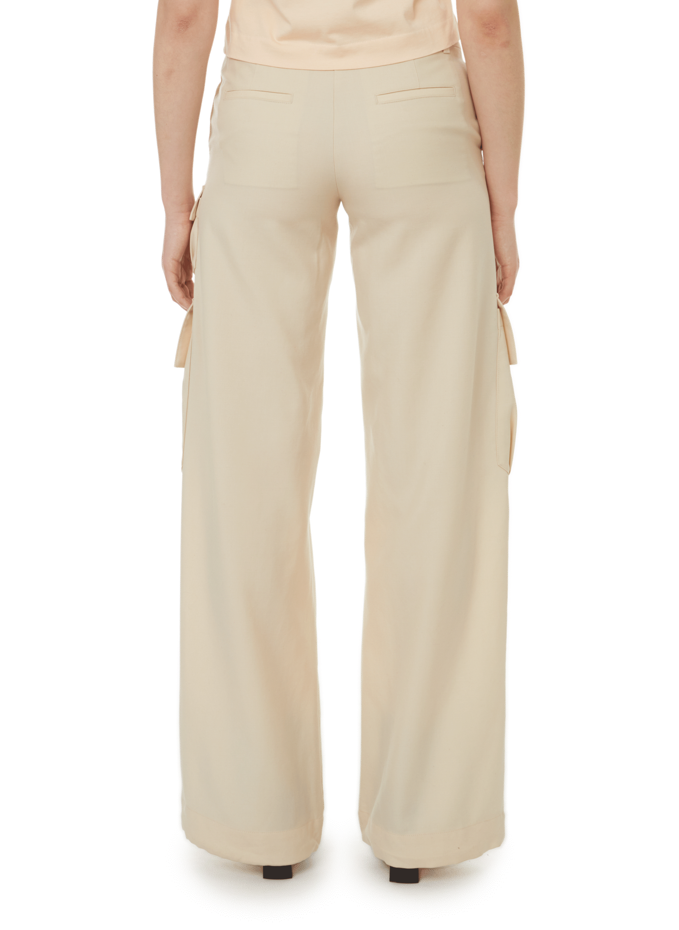 Virgin wool cargo pants OFF-WHITE Beige