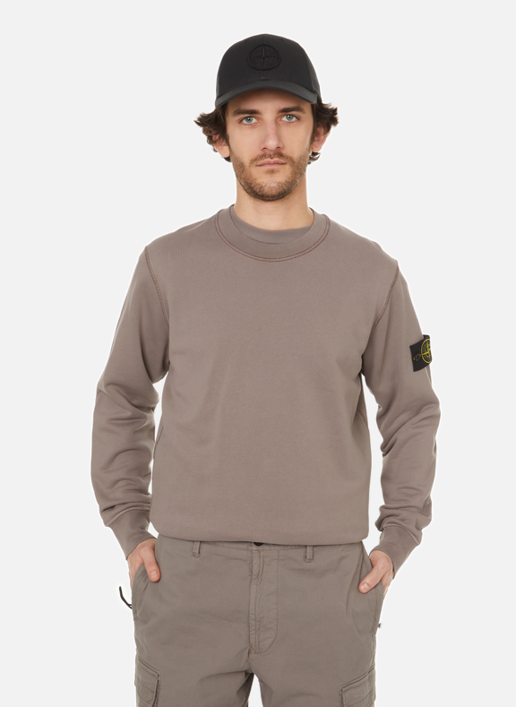STONE ISLAND Sweatshirt en coton Gris