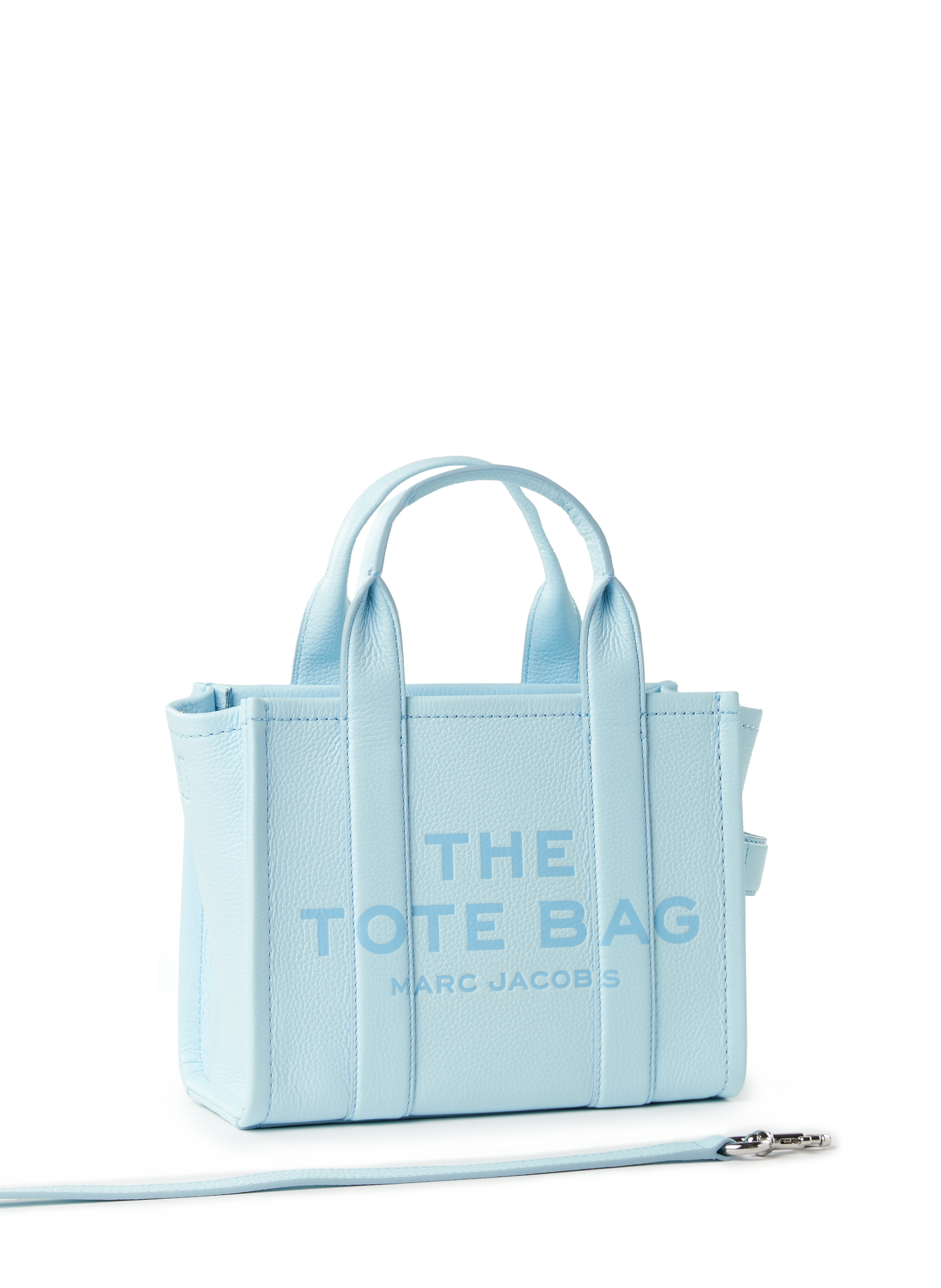 The Leather Mini Tote Bag MARC JACOBS Blue