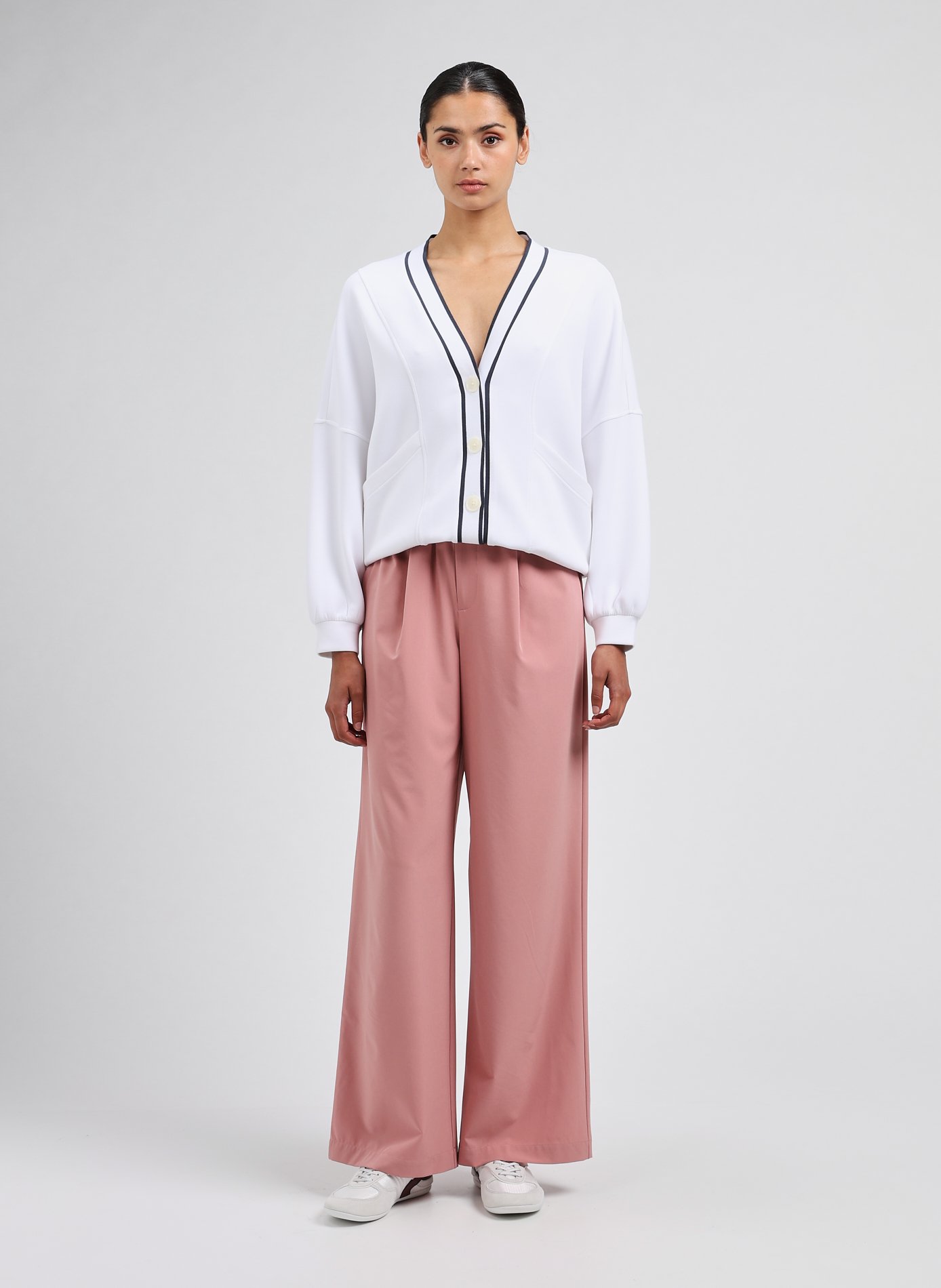 Cardigan ample  VARLEY Blanc