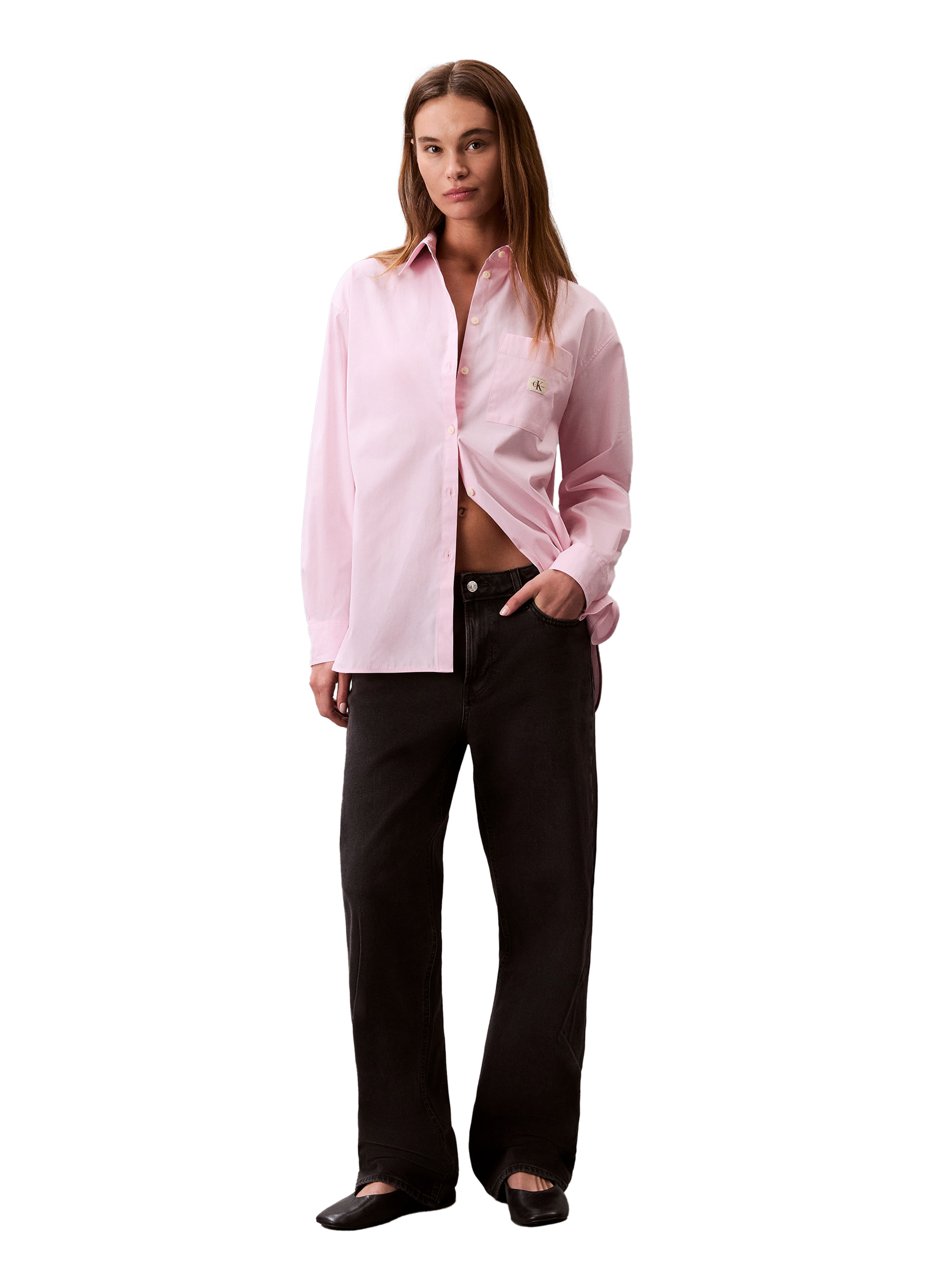 Straight shirt Pink