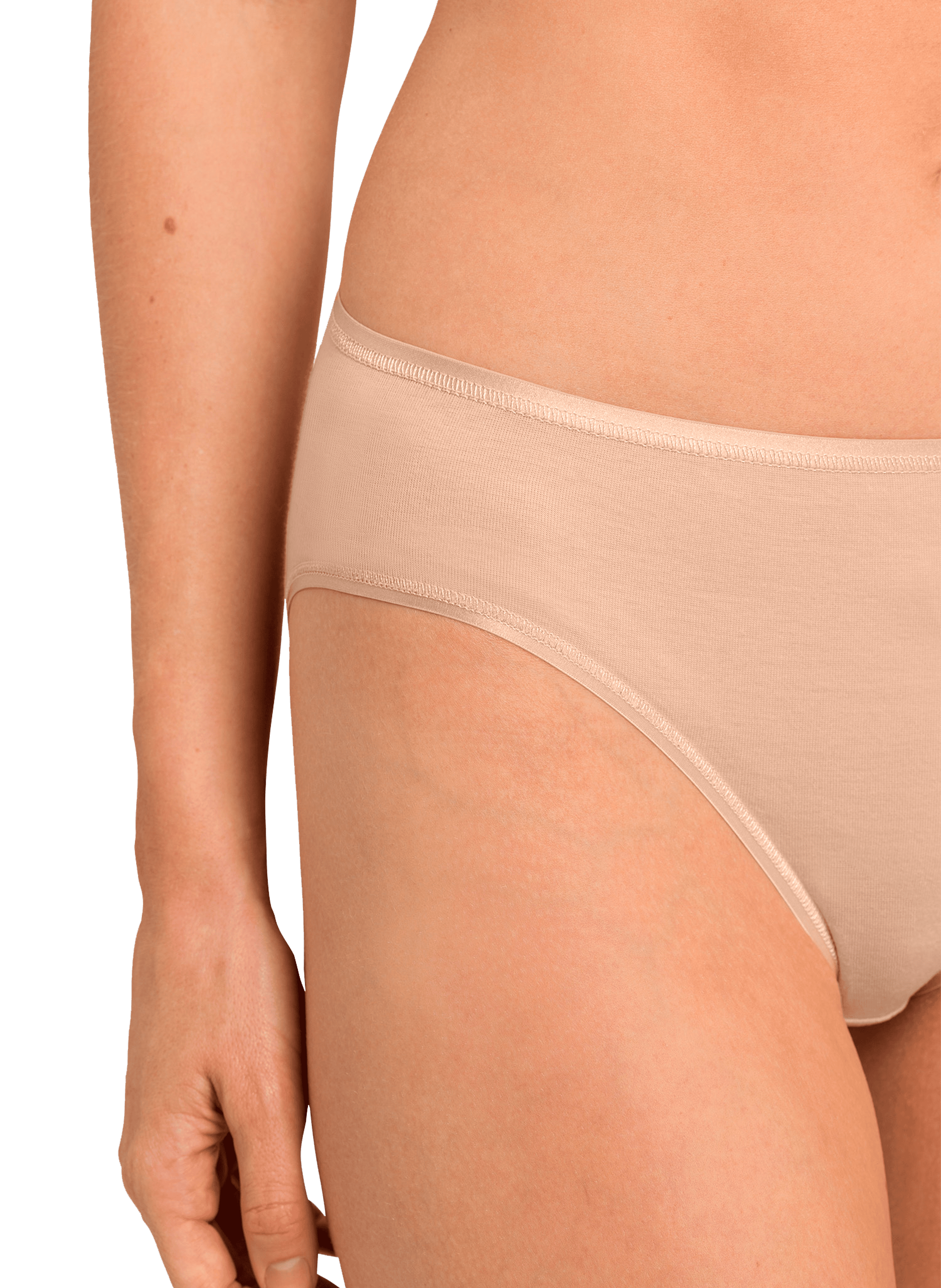 High-cut briefs HANRO Beige
