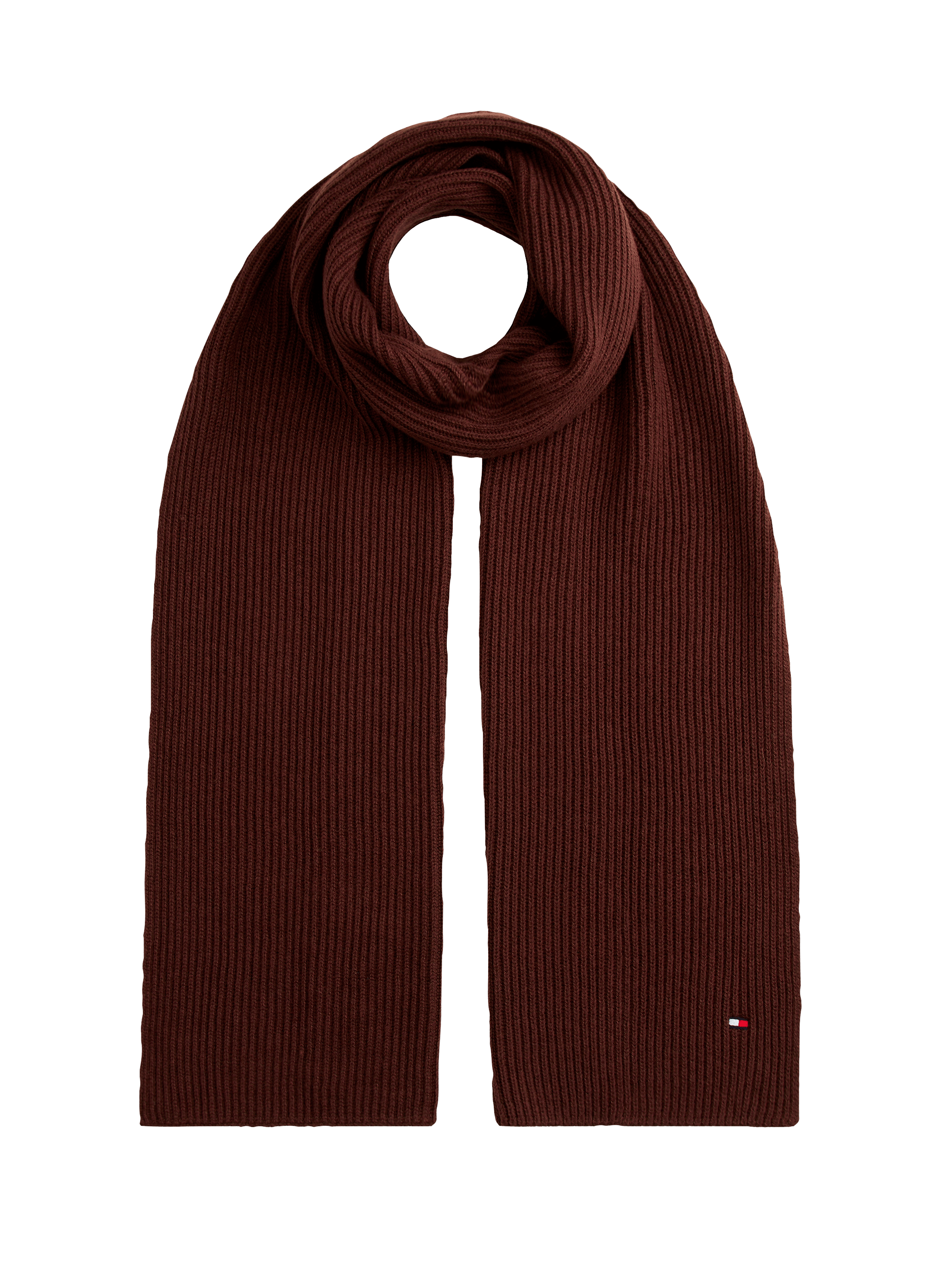 TOMMY HILFIGER Cotton scarf Brown
