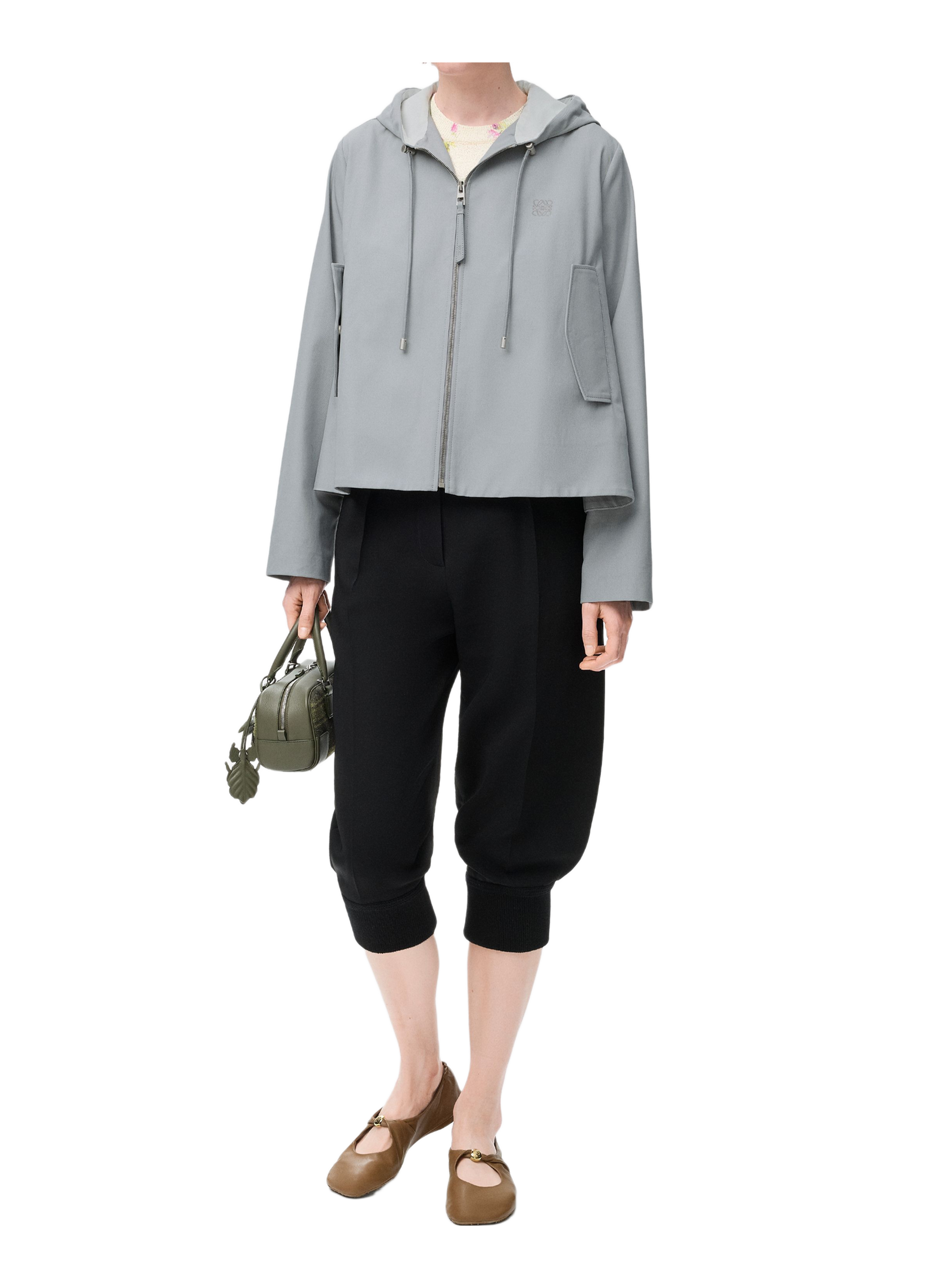 Cotton-blend hoodie LOEWE Grey