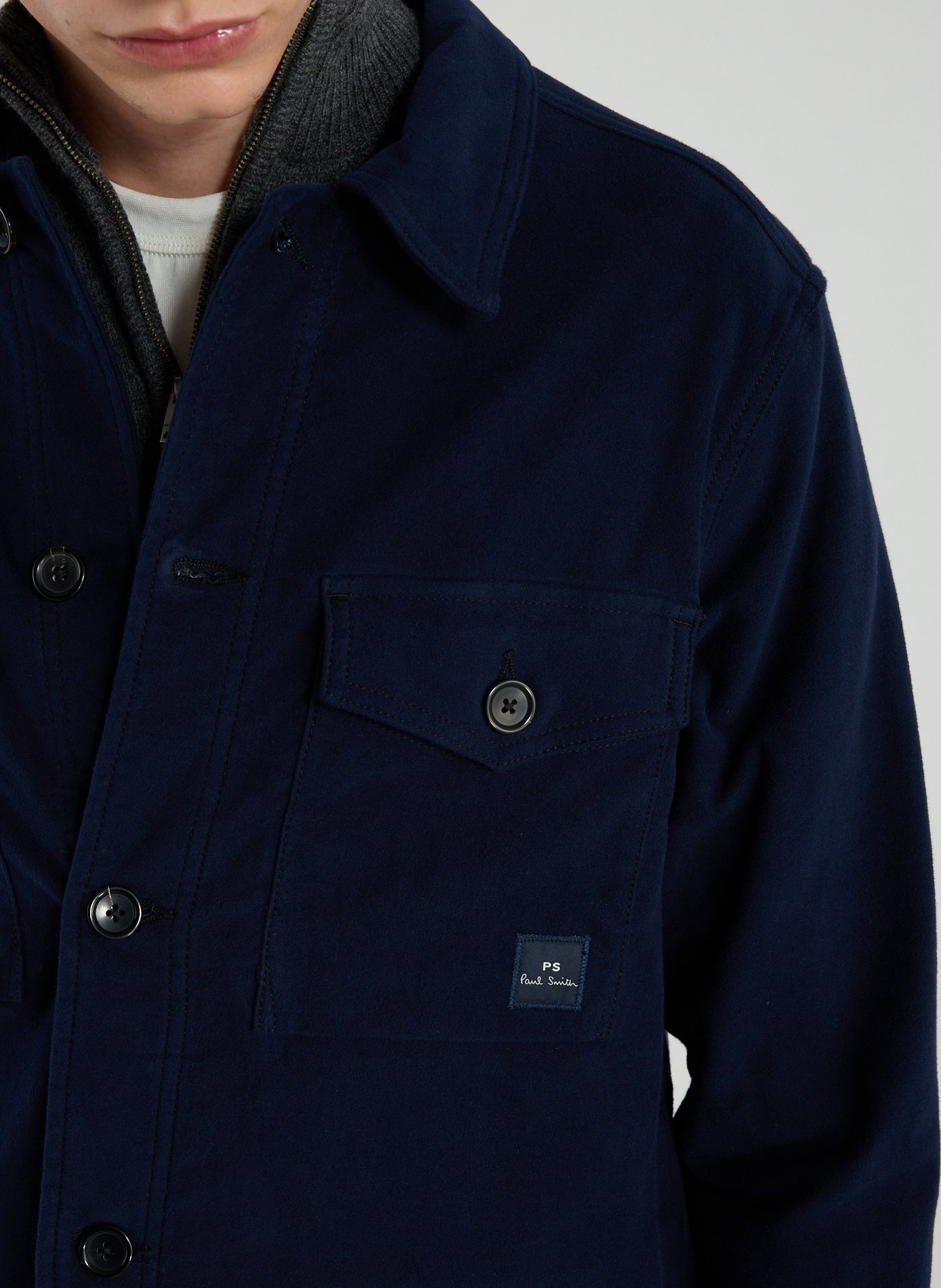 Cotton-blend overshirt PAUL SMITH Blue