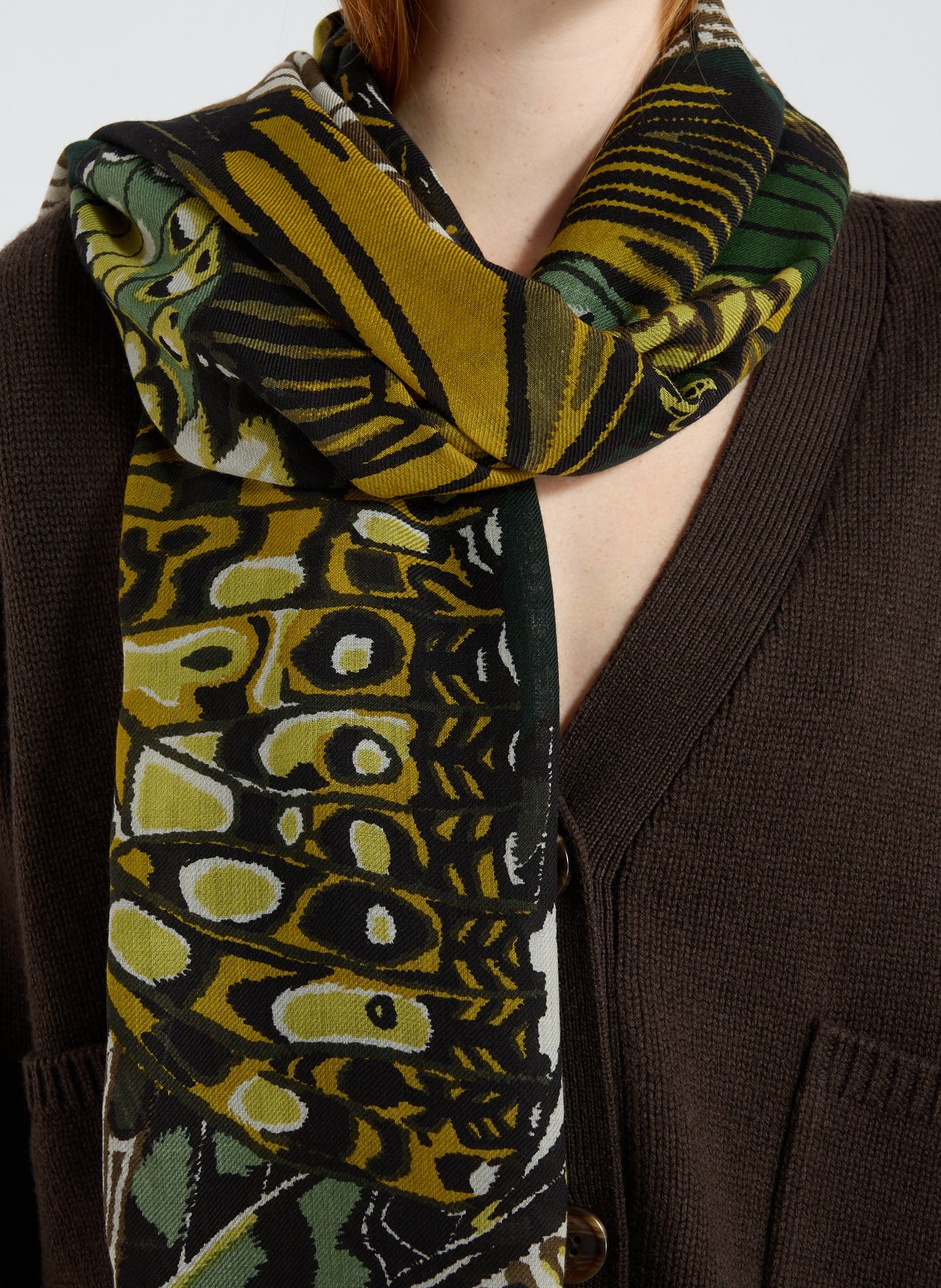 Écharpe à imprimé en laine INOUITOOSH Multicolore