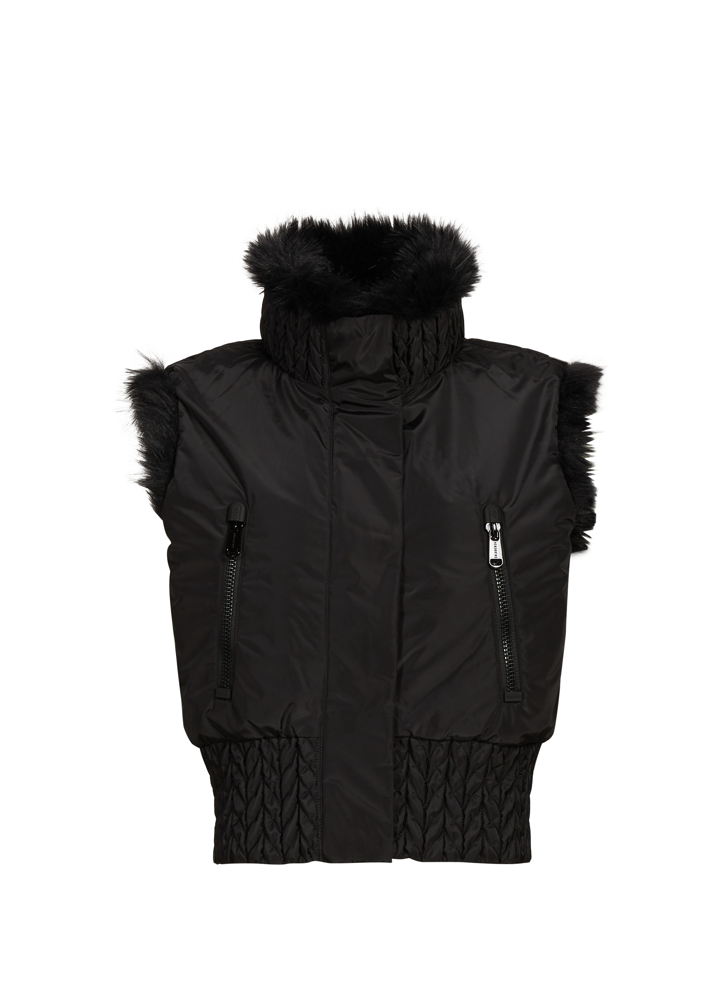 Veste sans manches effet fourrure GOLDBERGH Noir