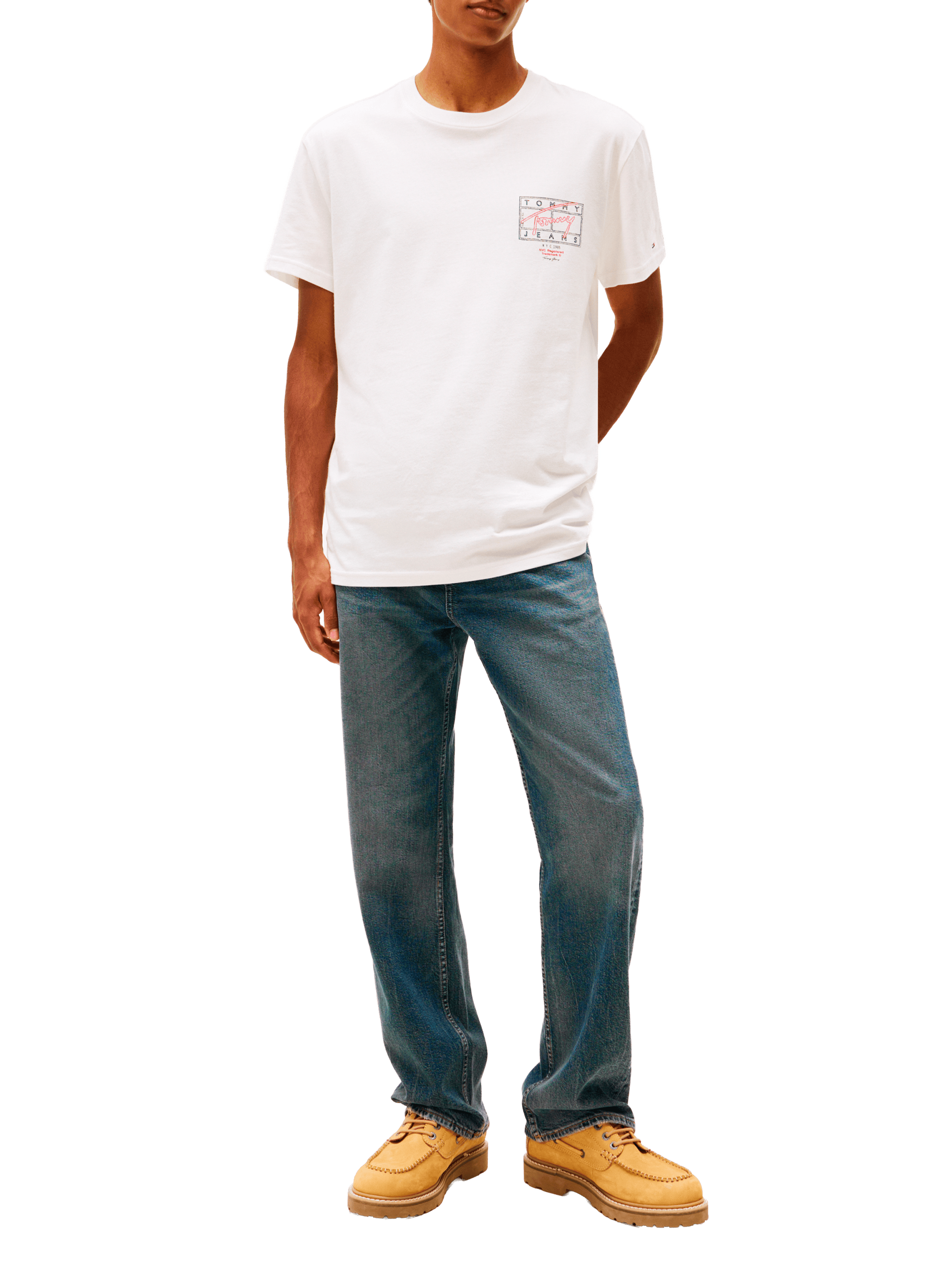 Short-Sleeve Cotton T-Shirt  TOMMY HILFIGER White