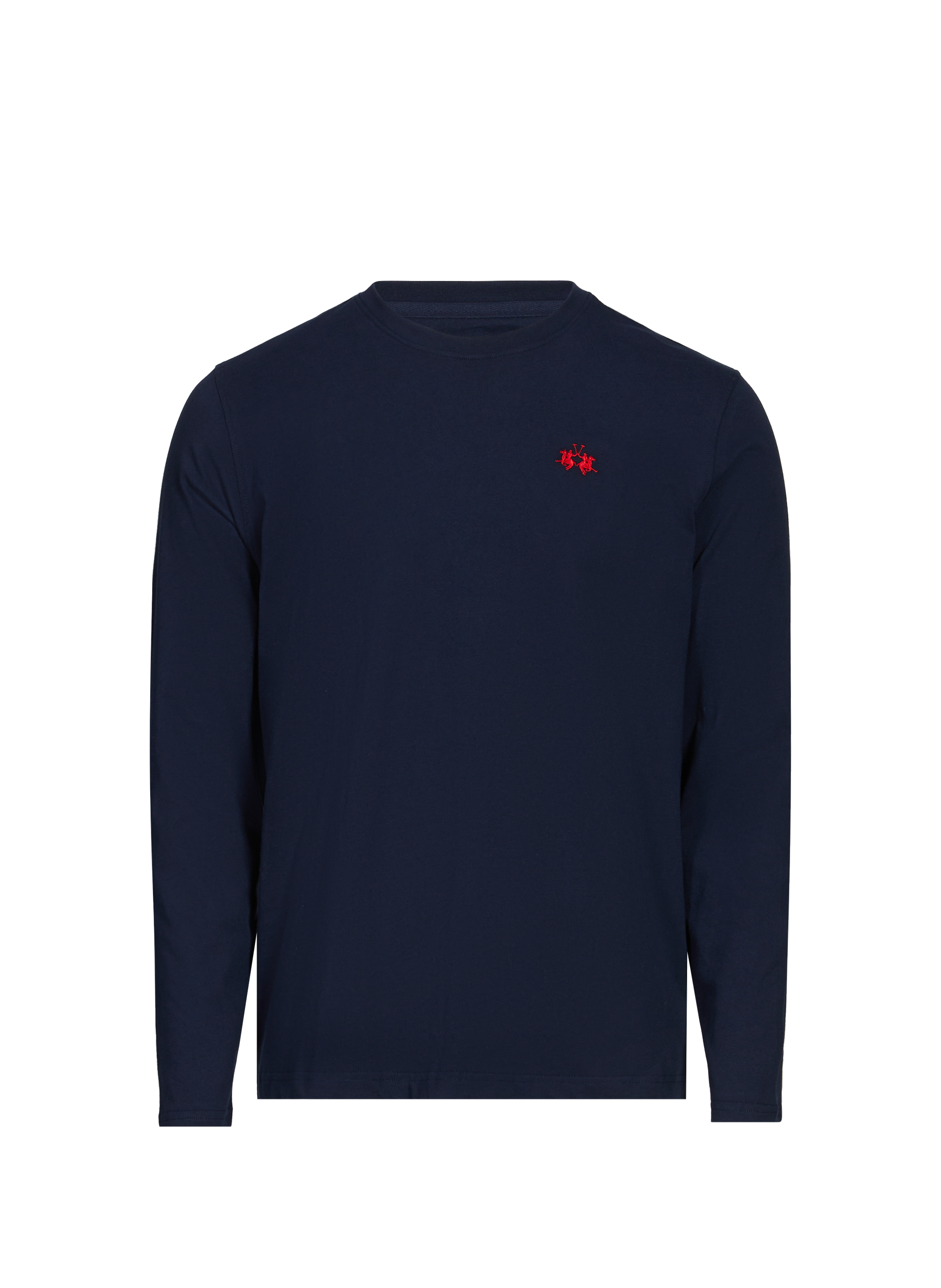 LA MARTINA T-shirt manches longues en coton Bleu