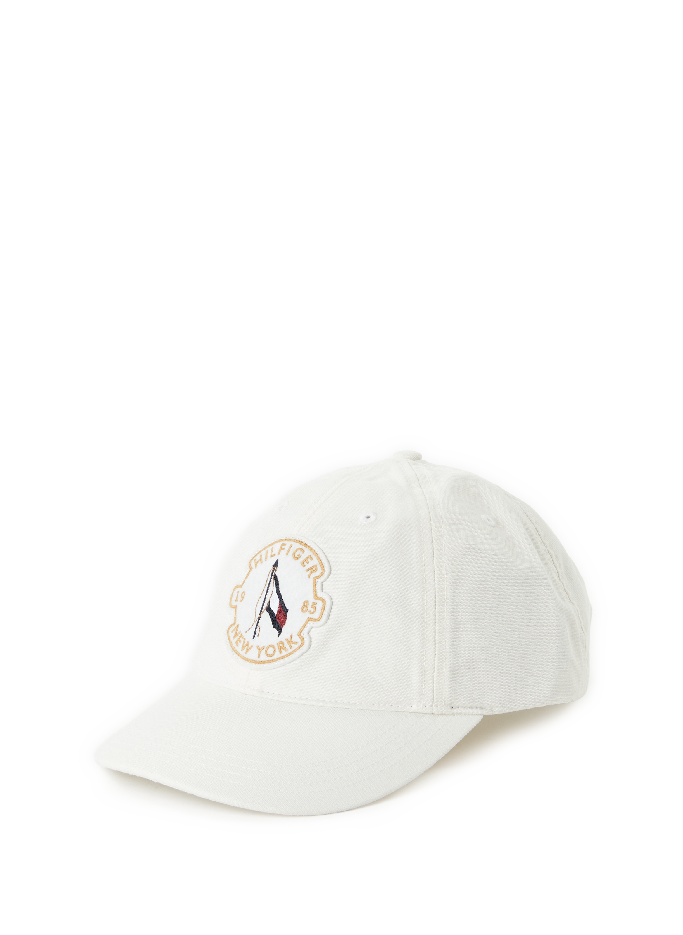 TOMMY HILFIGER Embroidered cotton baseball cap Beige