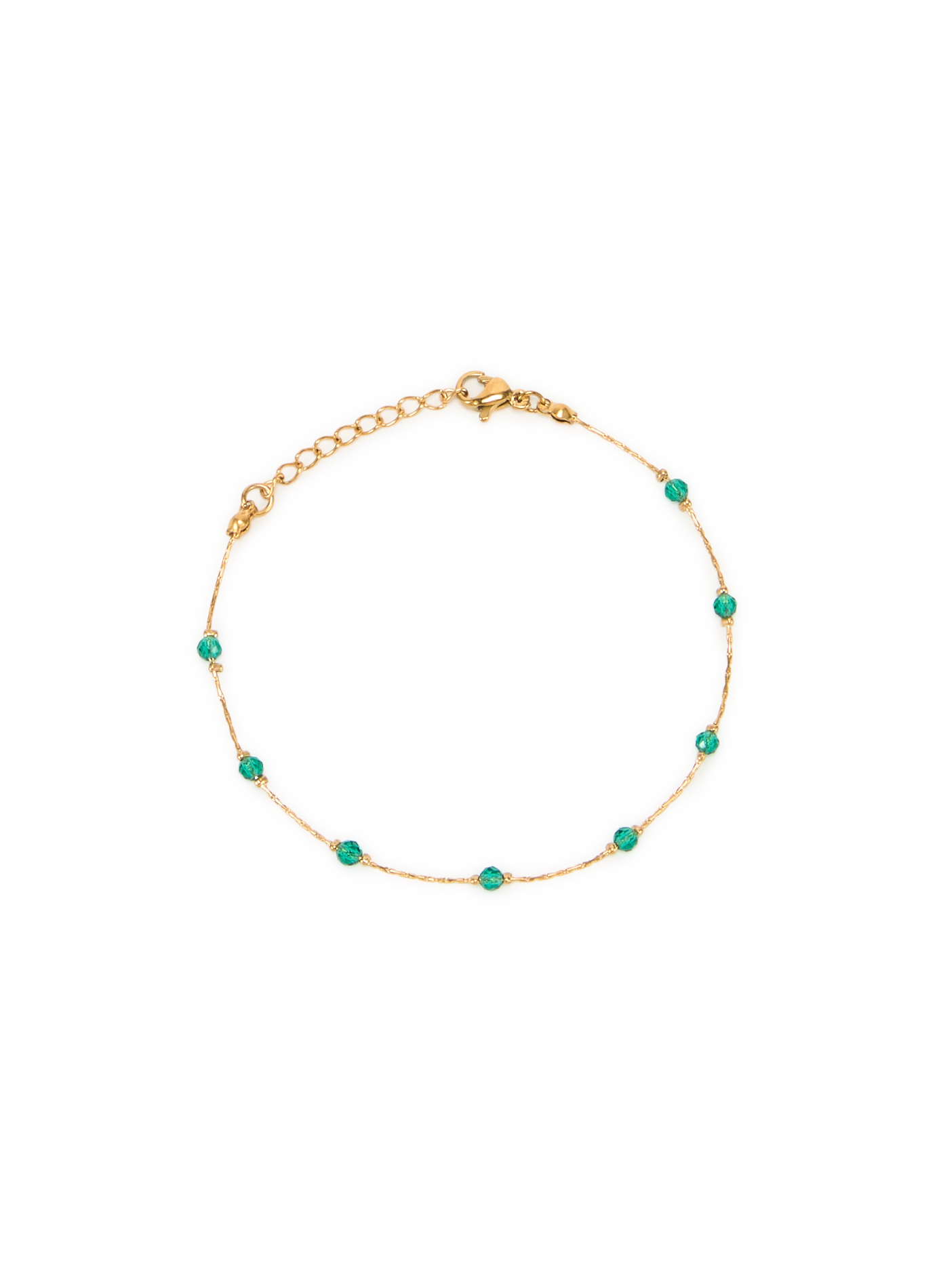 Bracelet avec perles en verre AU PRINTEMPS PARIS Vert