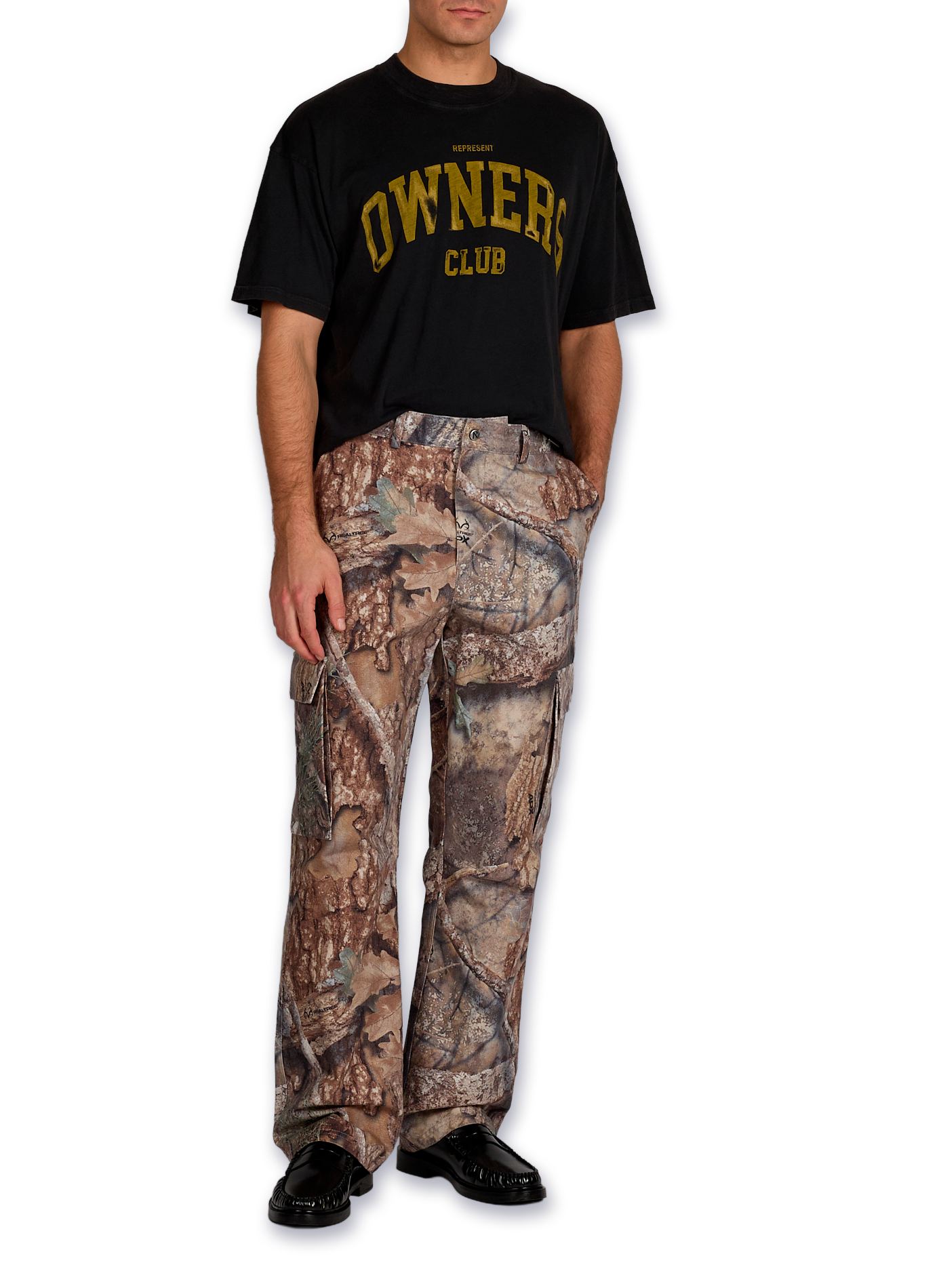 Cotton round-neck T-shirt REPRESENT Black