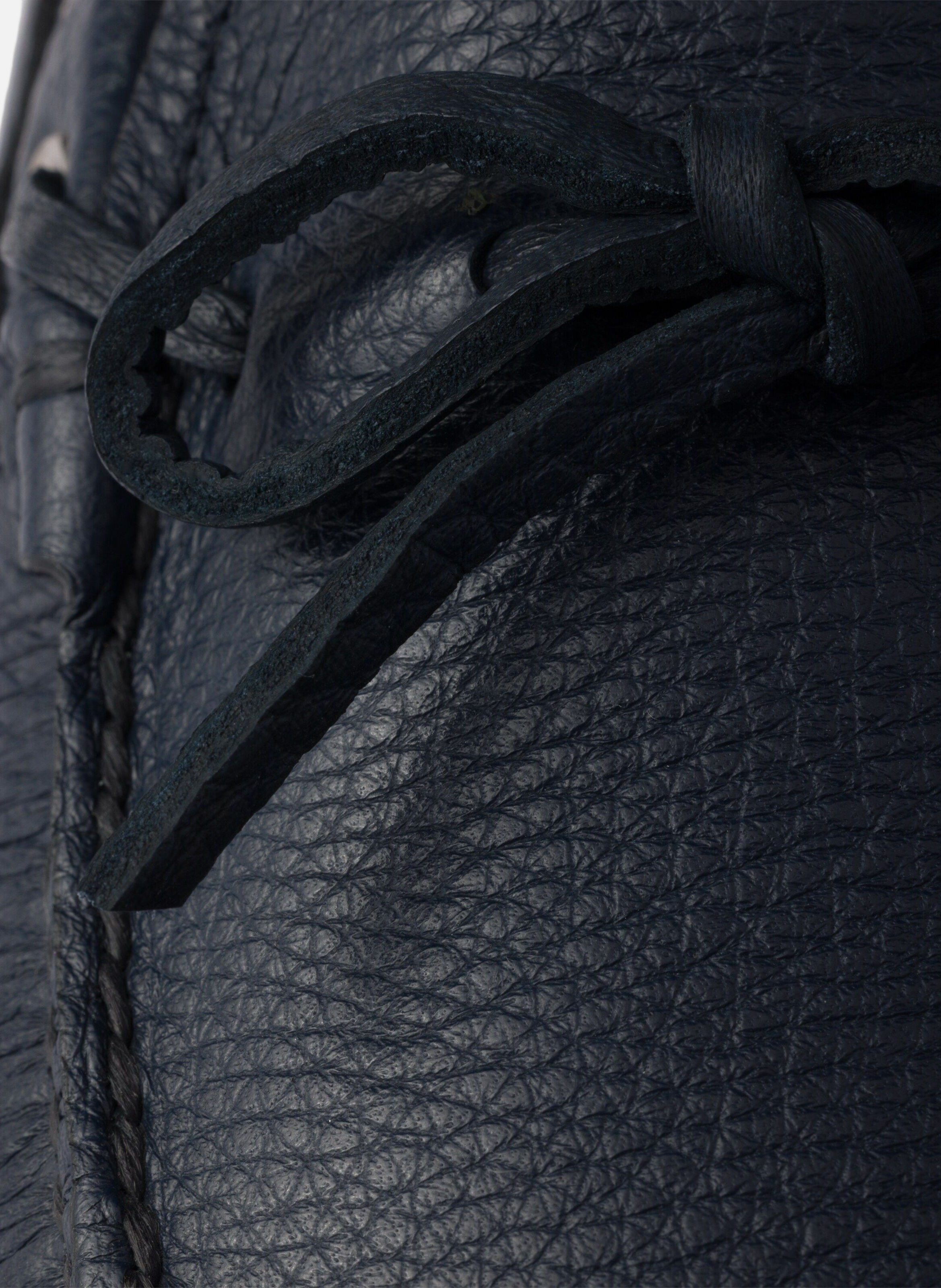 Mocassin en cuir PRADA Bleu