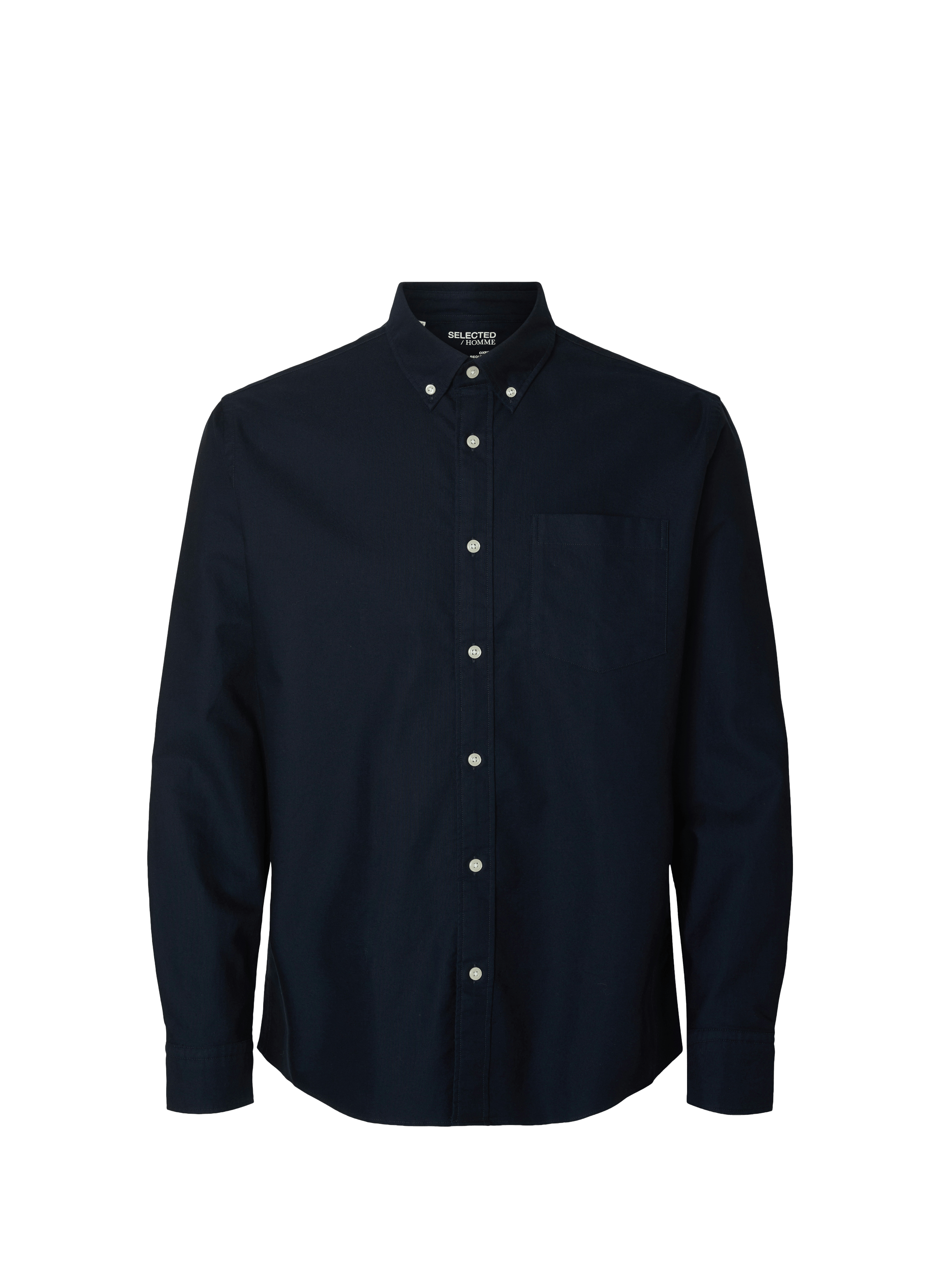 Chemise droite à col américain SELECTED Bleu