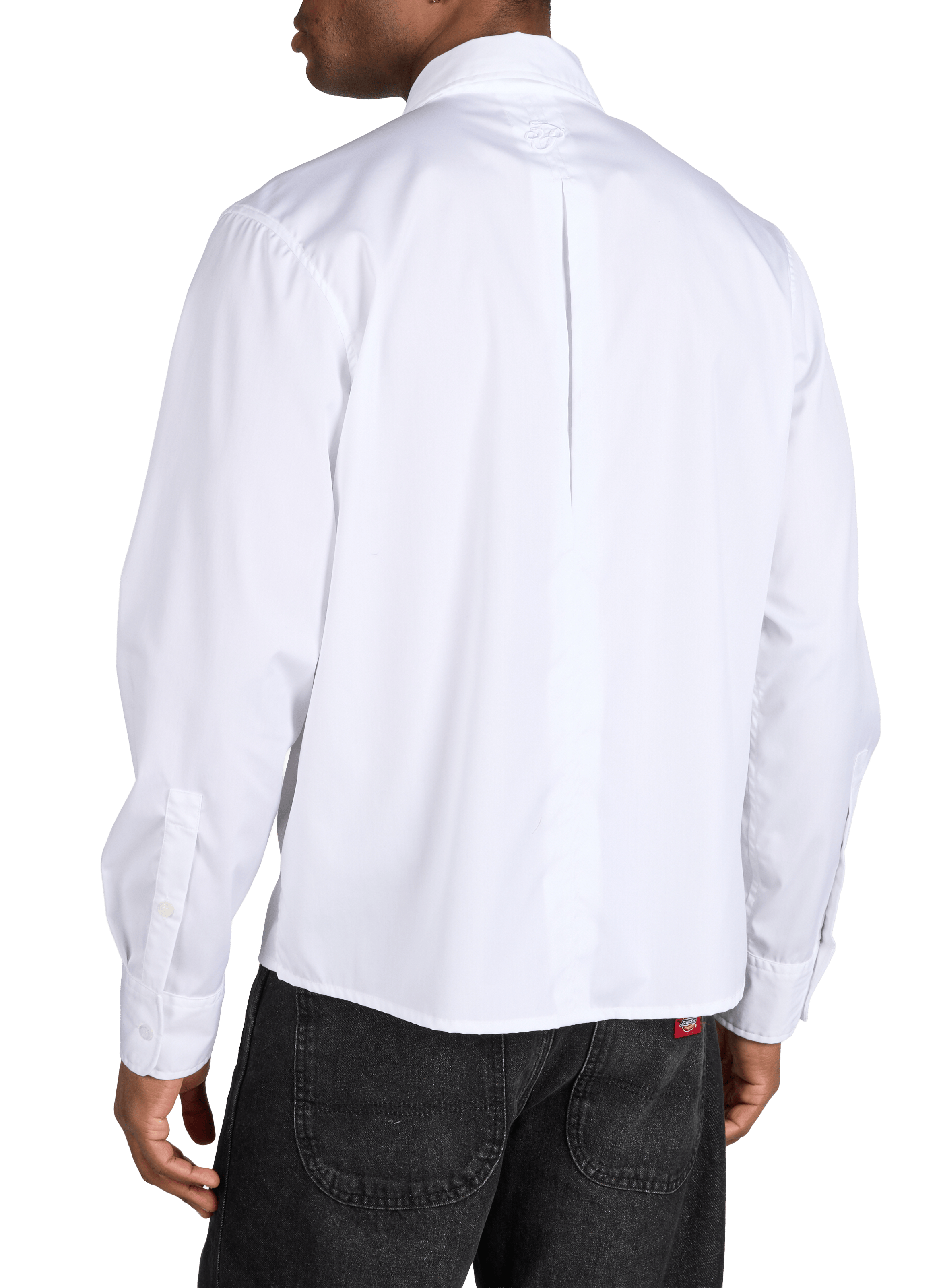 Chemise asymétrique en coton 3 PARADIS Blanc