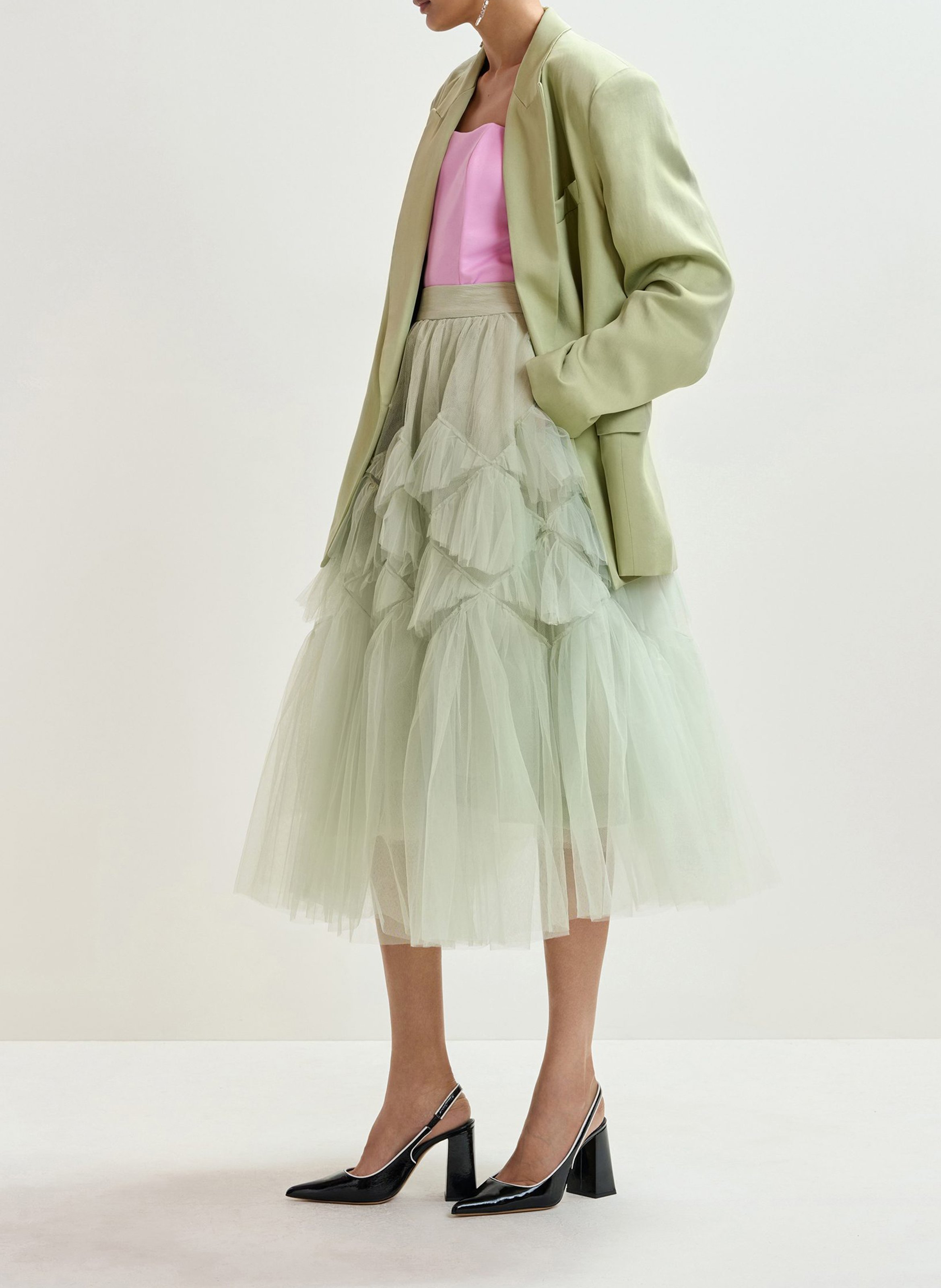 Veste tailleur oversize Jasione ESSENTIEL ANTWERP Vert