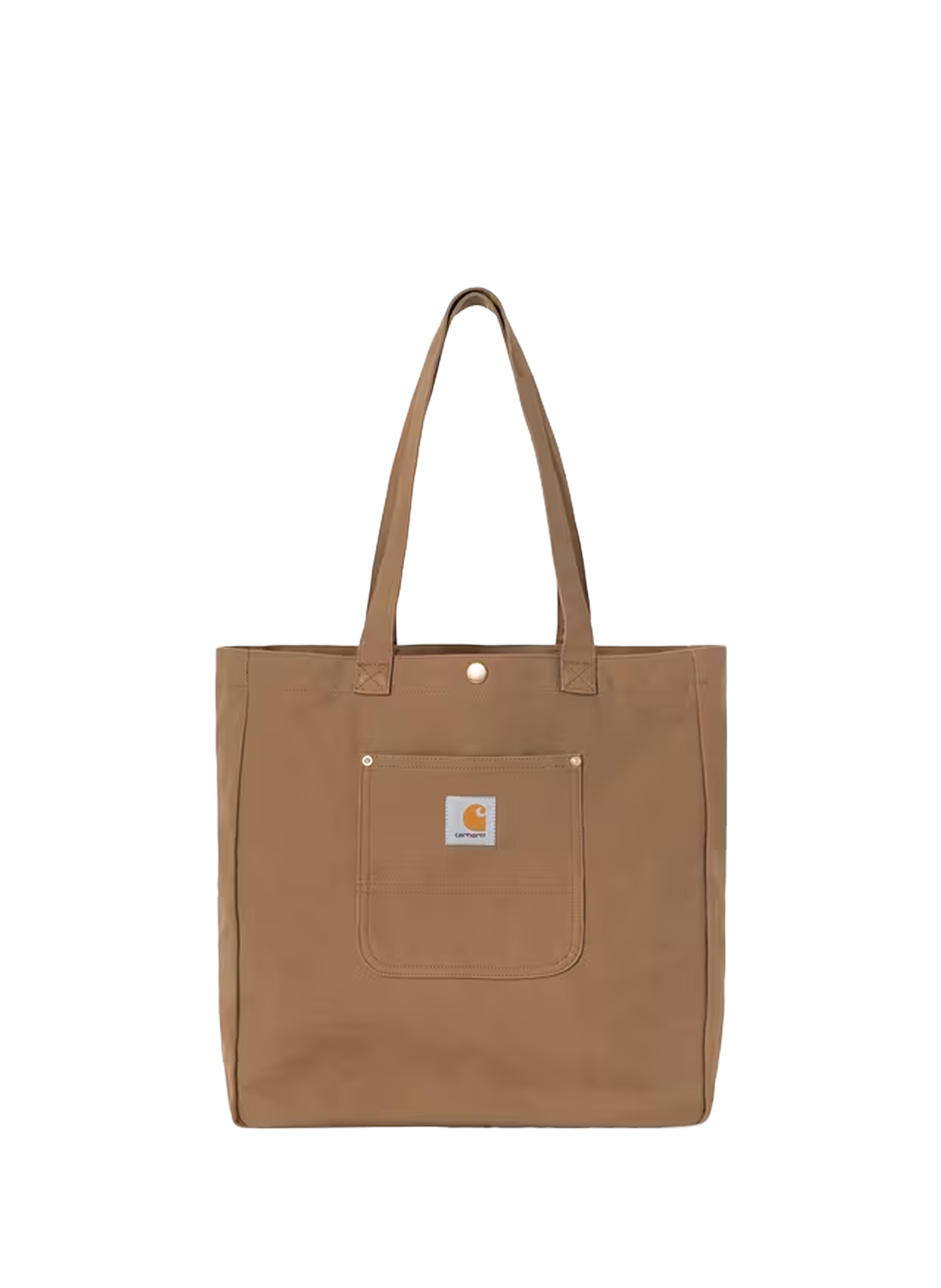 Tote bag Bay à logo en coton CARHARTT WIP Marron