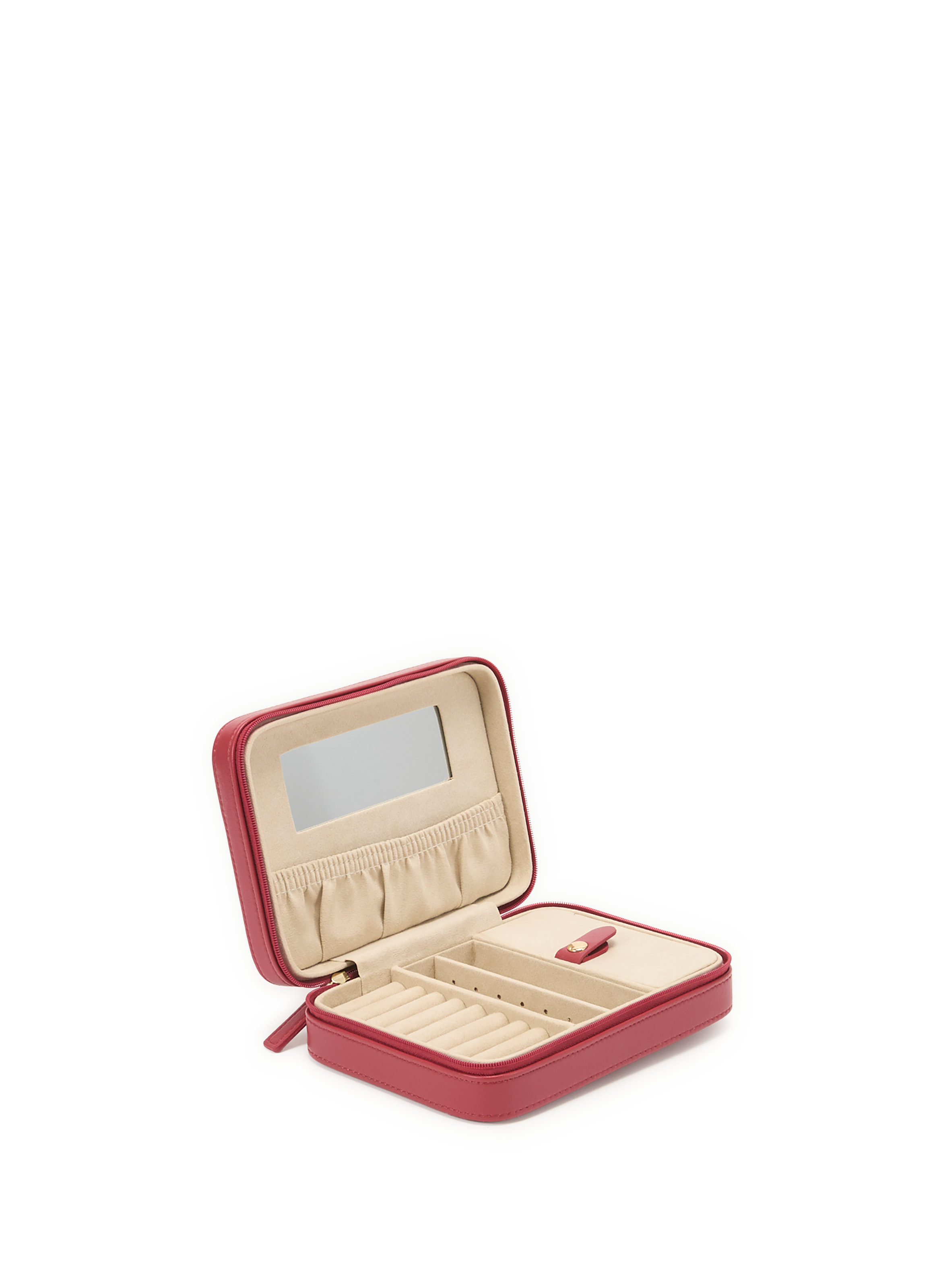 Boite à bijoux carrée AU PRINTEMPS PARIS Rouge