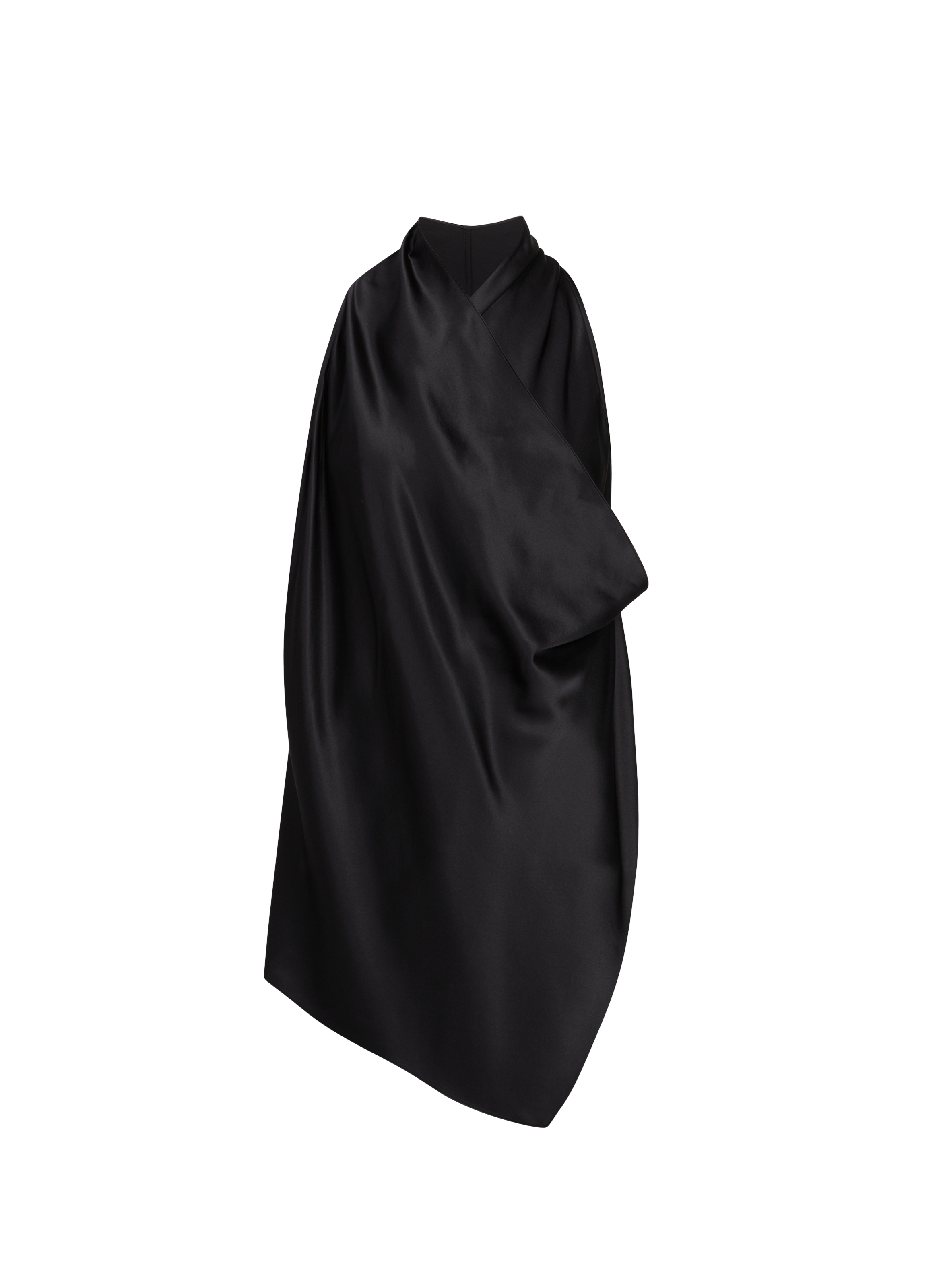 Silk satin fluid top HELMUT LANG Black