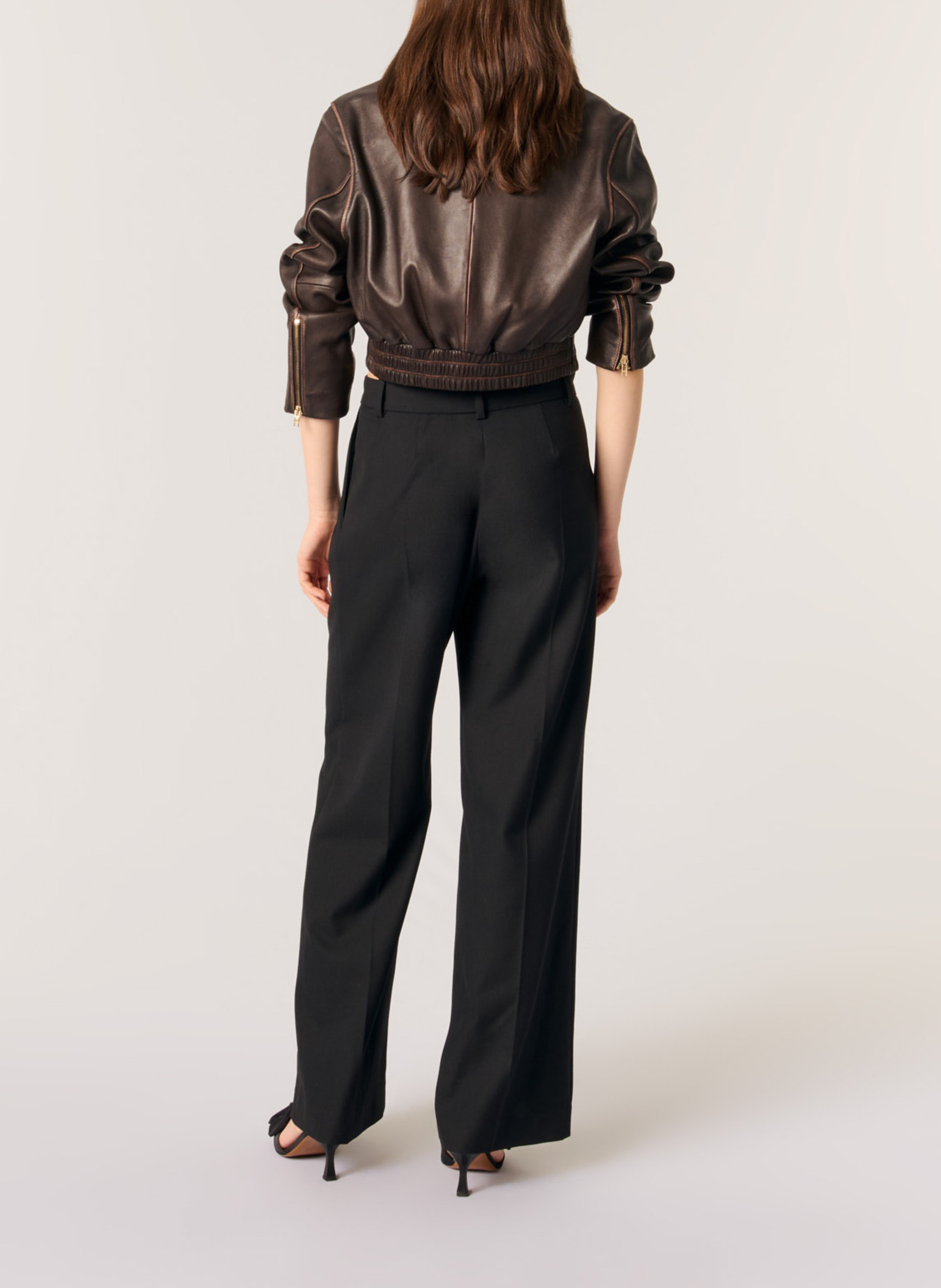 Pantalon large MAJE Noir