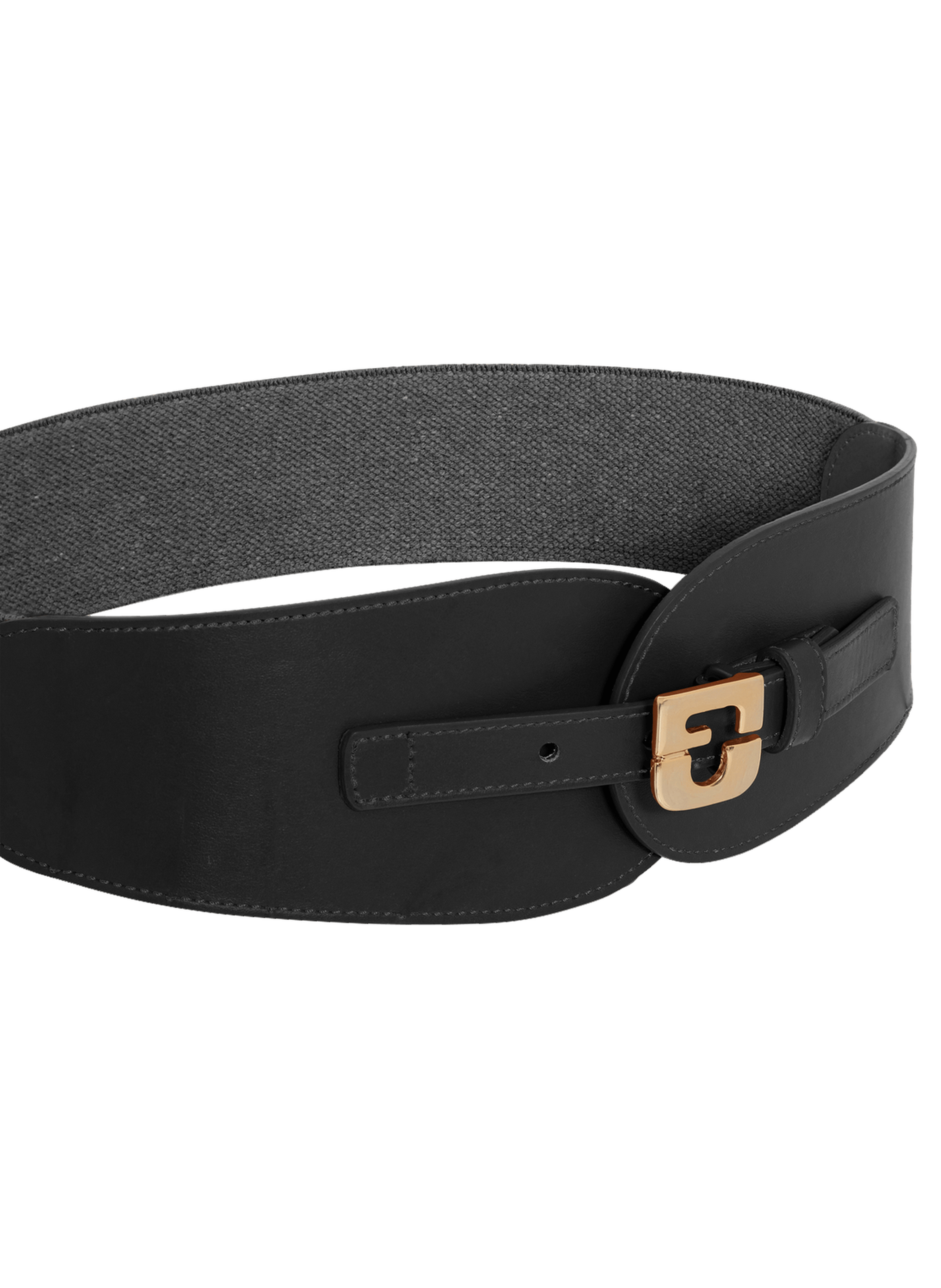 Ceinture signature en cuir - olympe GERARD DAREL Noir