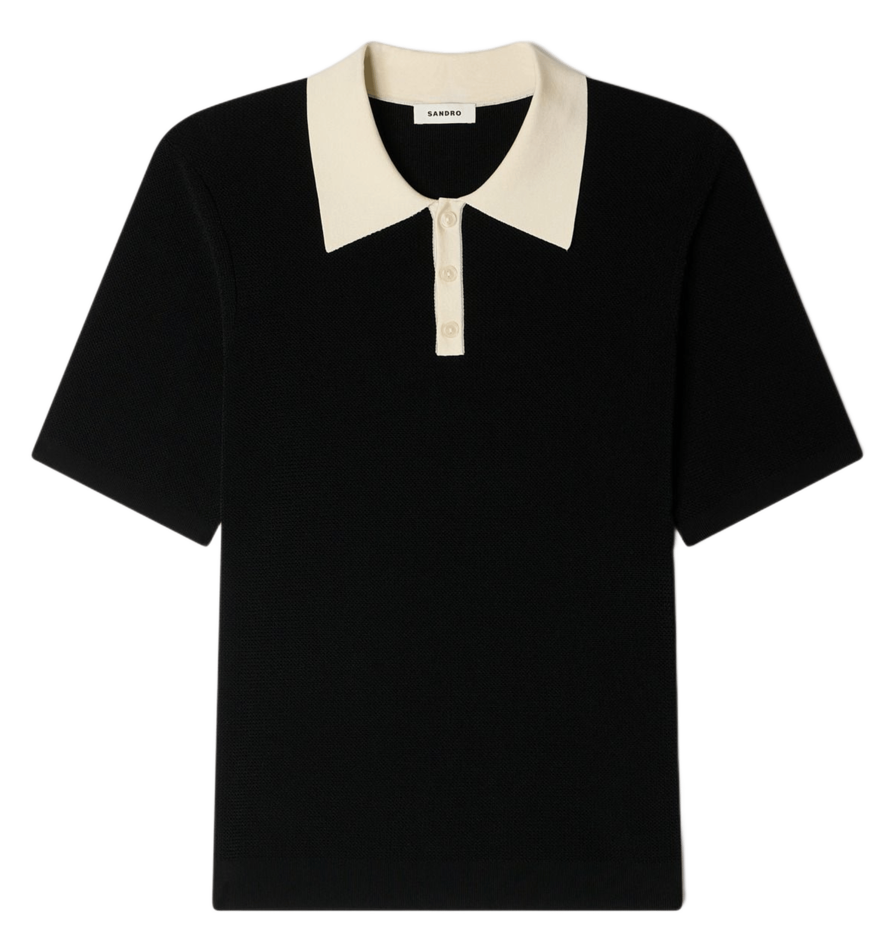 Polo en maille SANDRO Noir