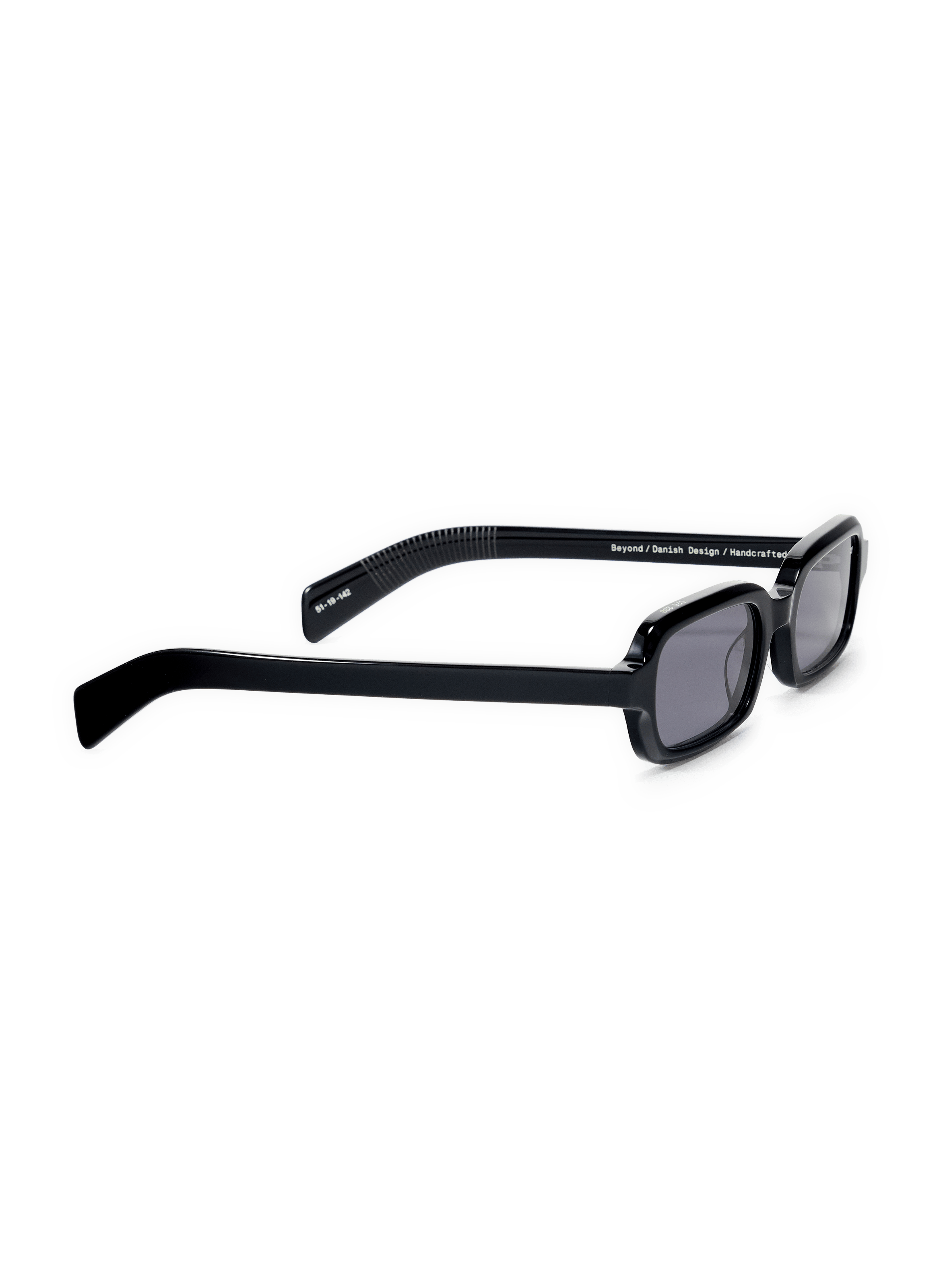 Lunettes de soleil unies en acétate AY STUDIOS Noir