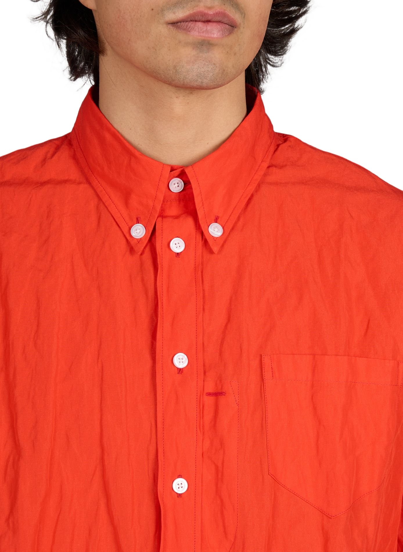 Chemise droite Veterano en coton mélangé WILLY CHAVARRIA Rouge
