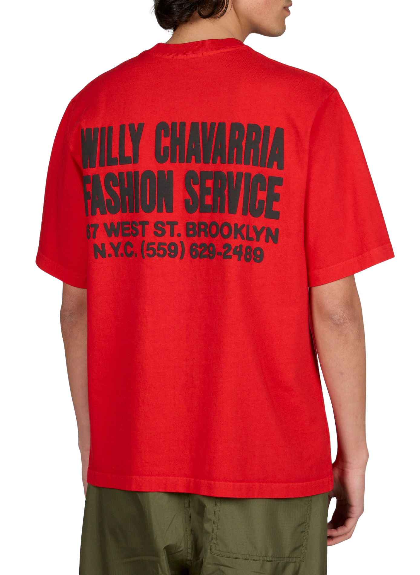 Printed cotton T-shirt WILLY CHAVARRIA Red