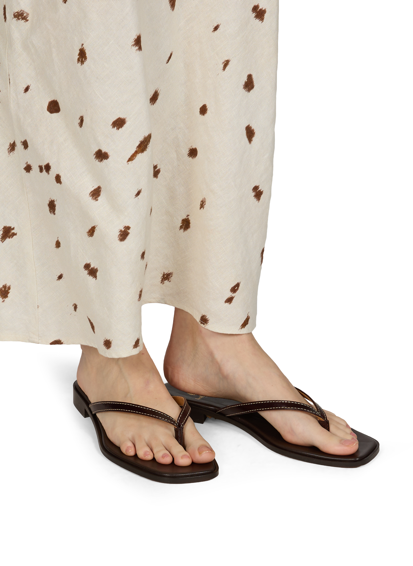 Slippers Zon van leer BOBBIES Bruin