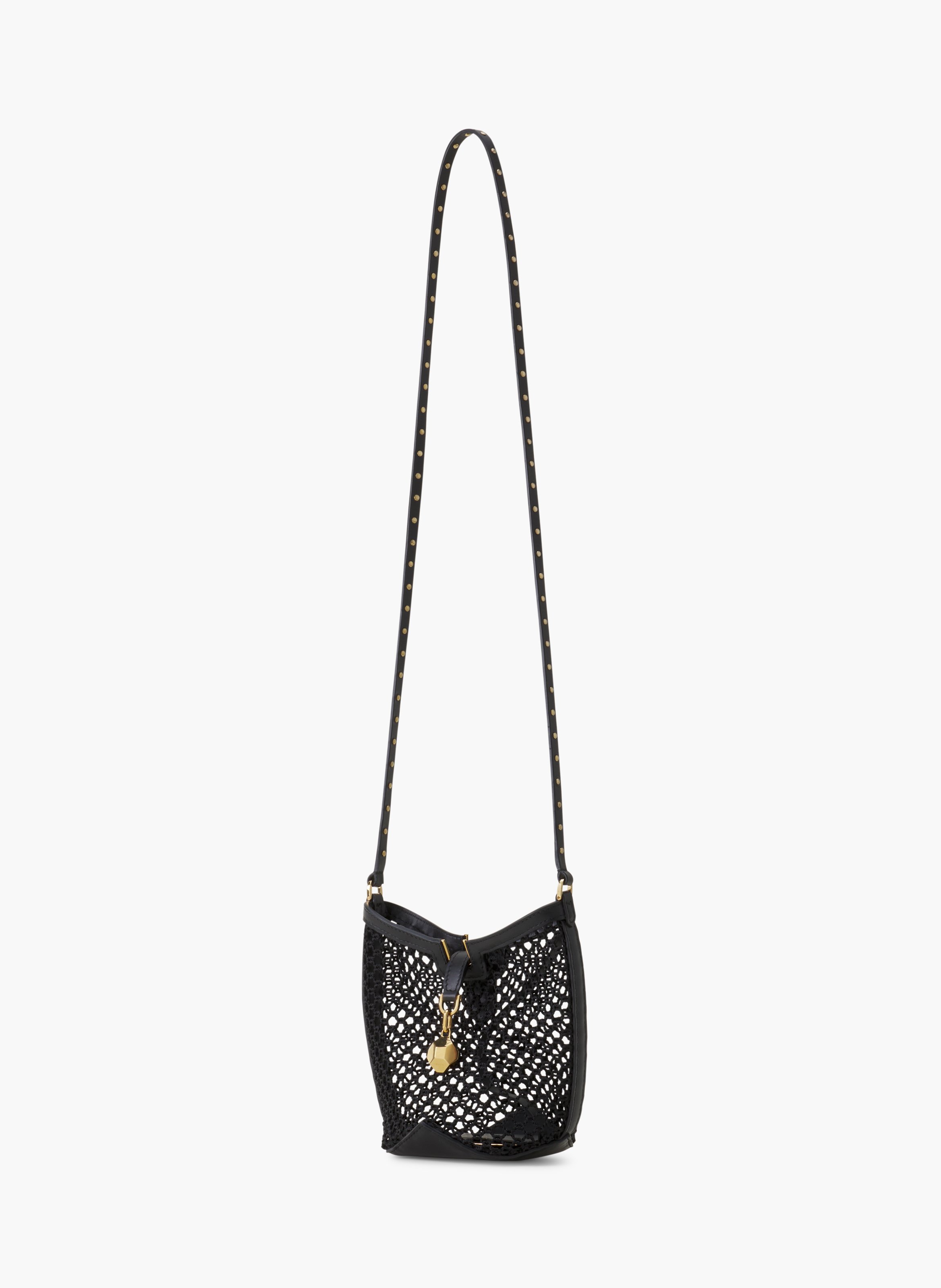 Sac seau nano catch by lanvin en résille LANVIN Noir