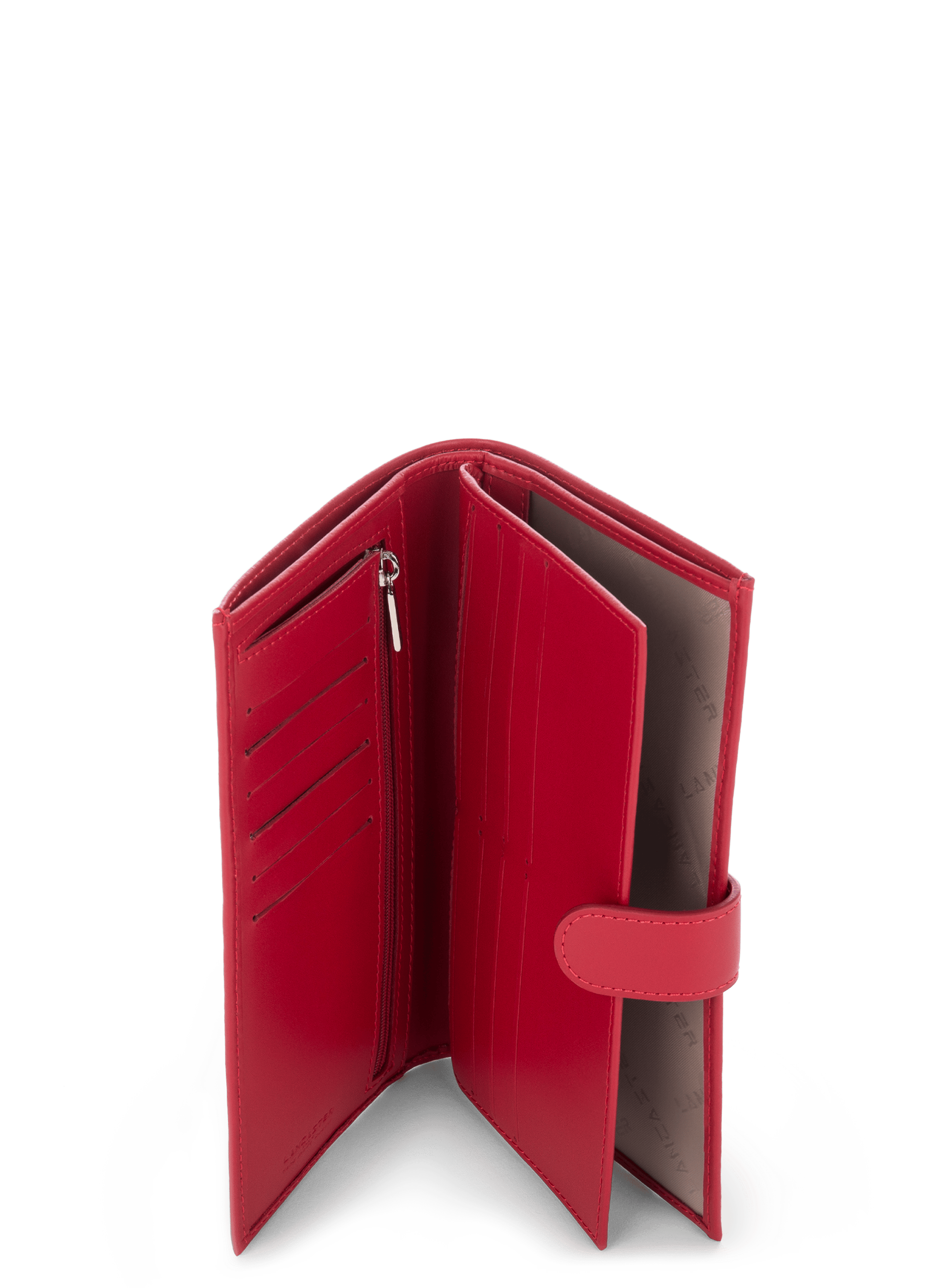Checkbook holder - smooth LANCASTER Red