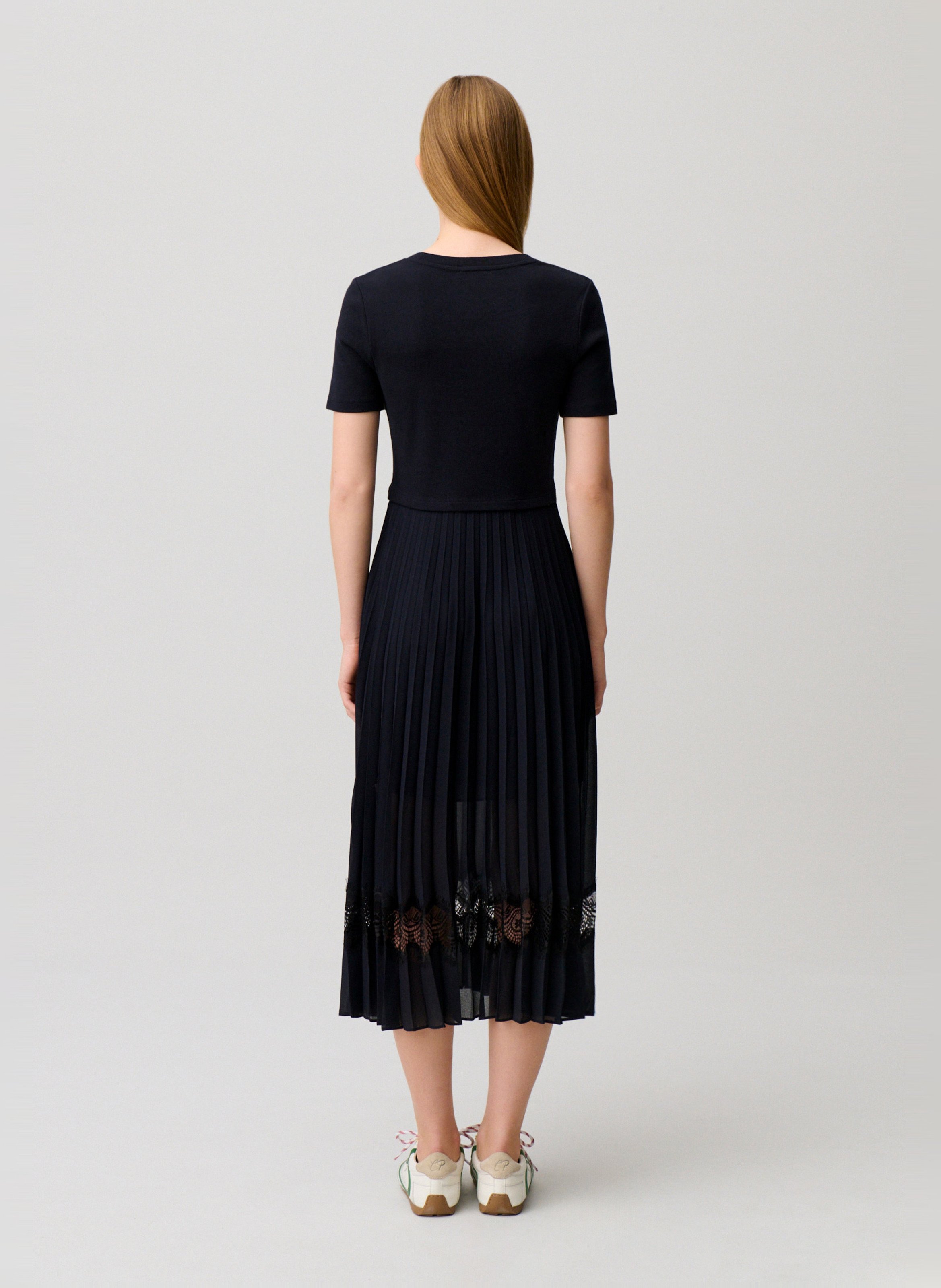 Robe longue à jupe plissée CLAUDIE PIERLOT Multicolore